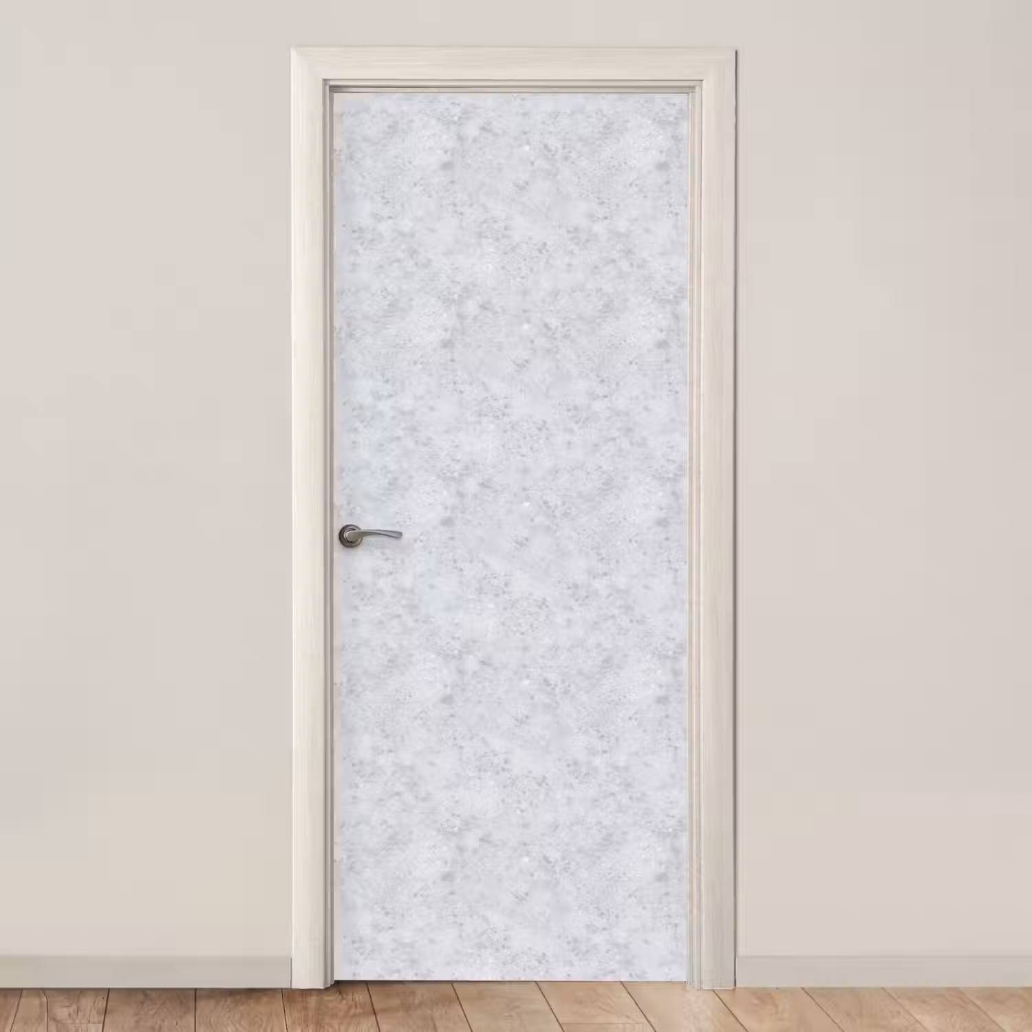 Grijs - Terrazzo-effect - Beton deurposter klein 289 -3d_beige