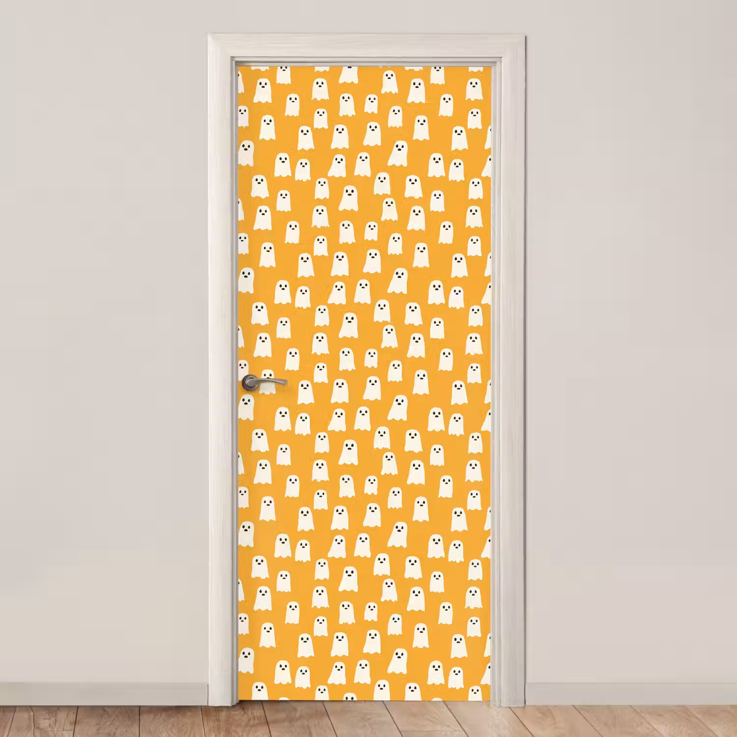 Halloween - Spookjes - Oker deurposter klein 289 -3d_beige