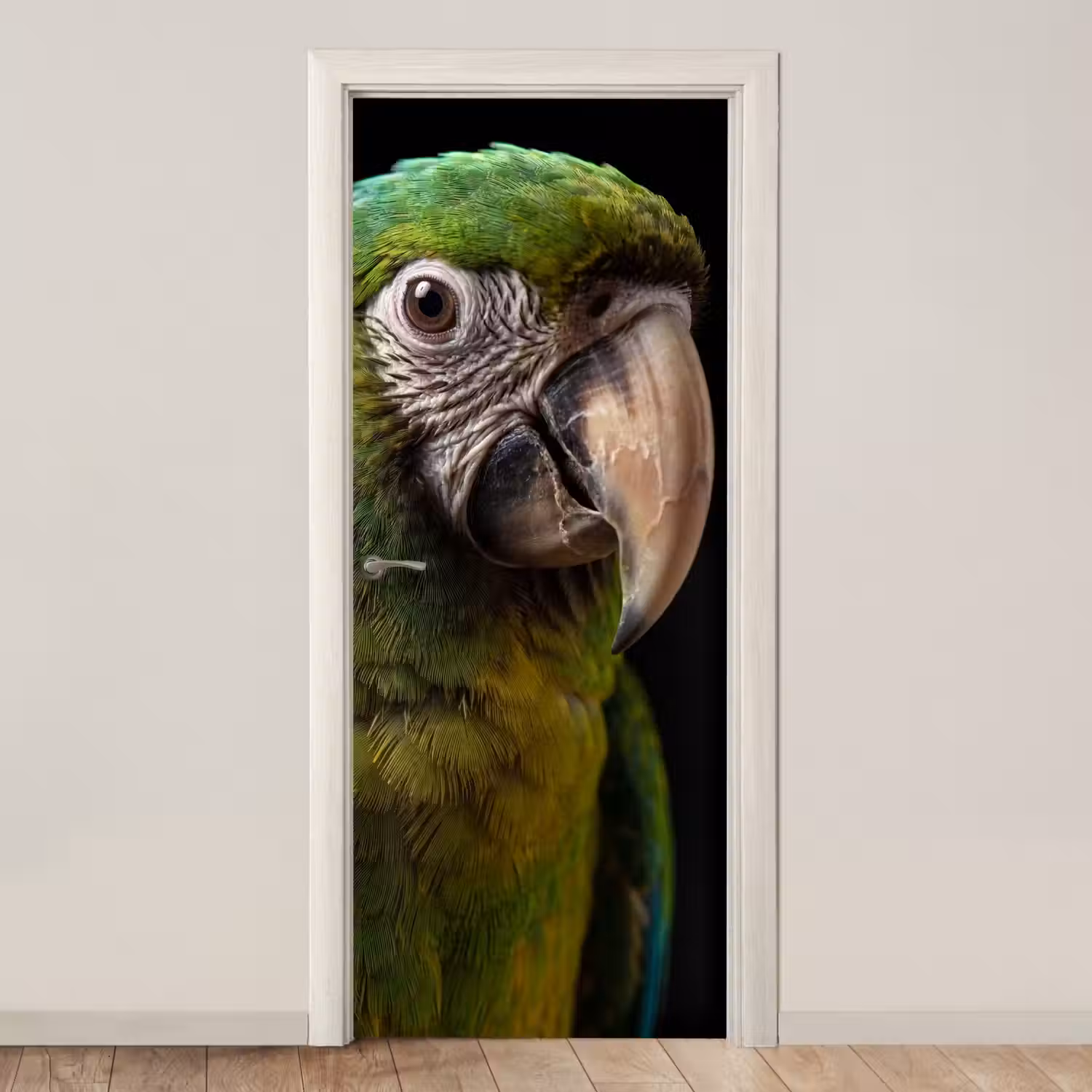 Ara - Portret - Groen deurposter klein -3d_beige