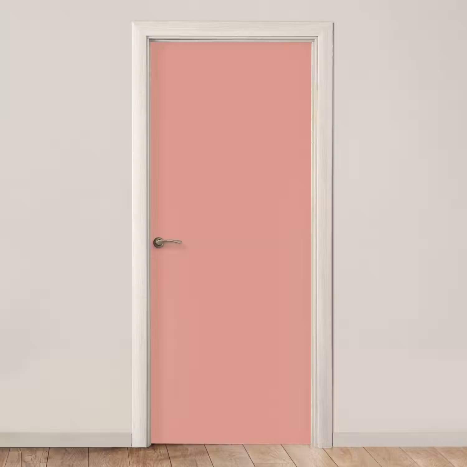 Muted - Salmon - Koraal deurposter klein 289 -3d_beige