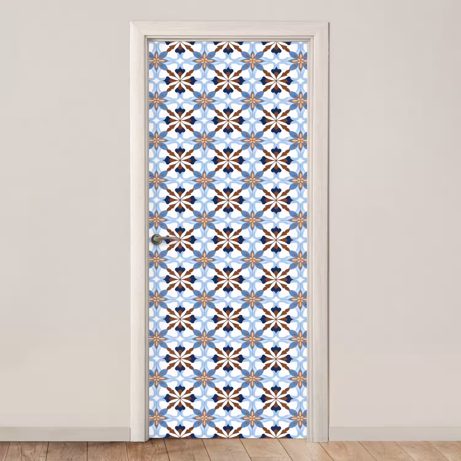 Ornament - Tegel - Kleurrijk deurposter klein 289 -3d_beige