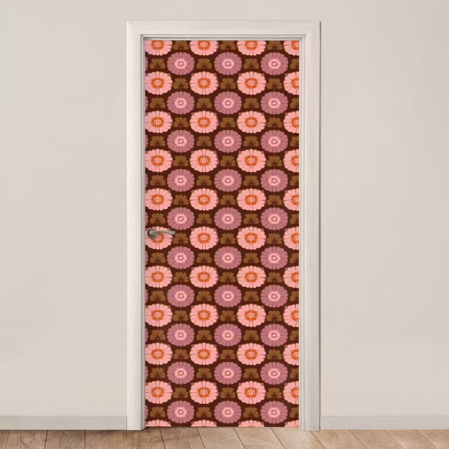 Retro - Madelief - Roze deurposter klein 289 -3d_beige