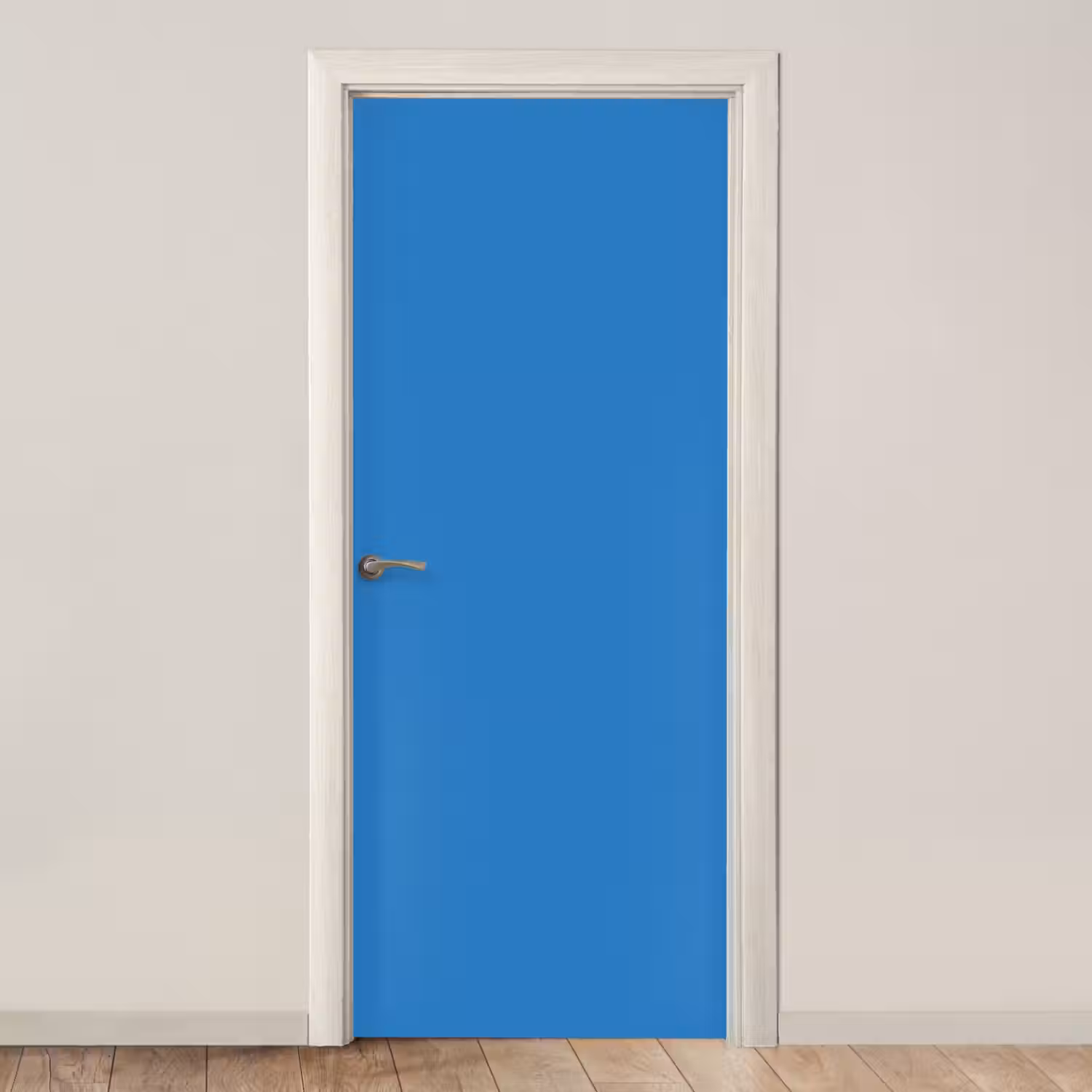 Royal - Blue - Blauw deurposter klein 289 -3d_beige