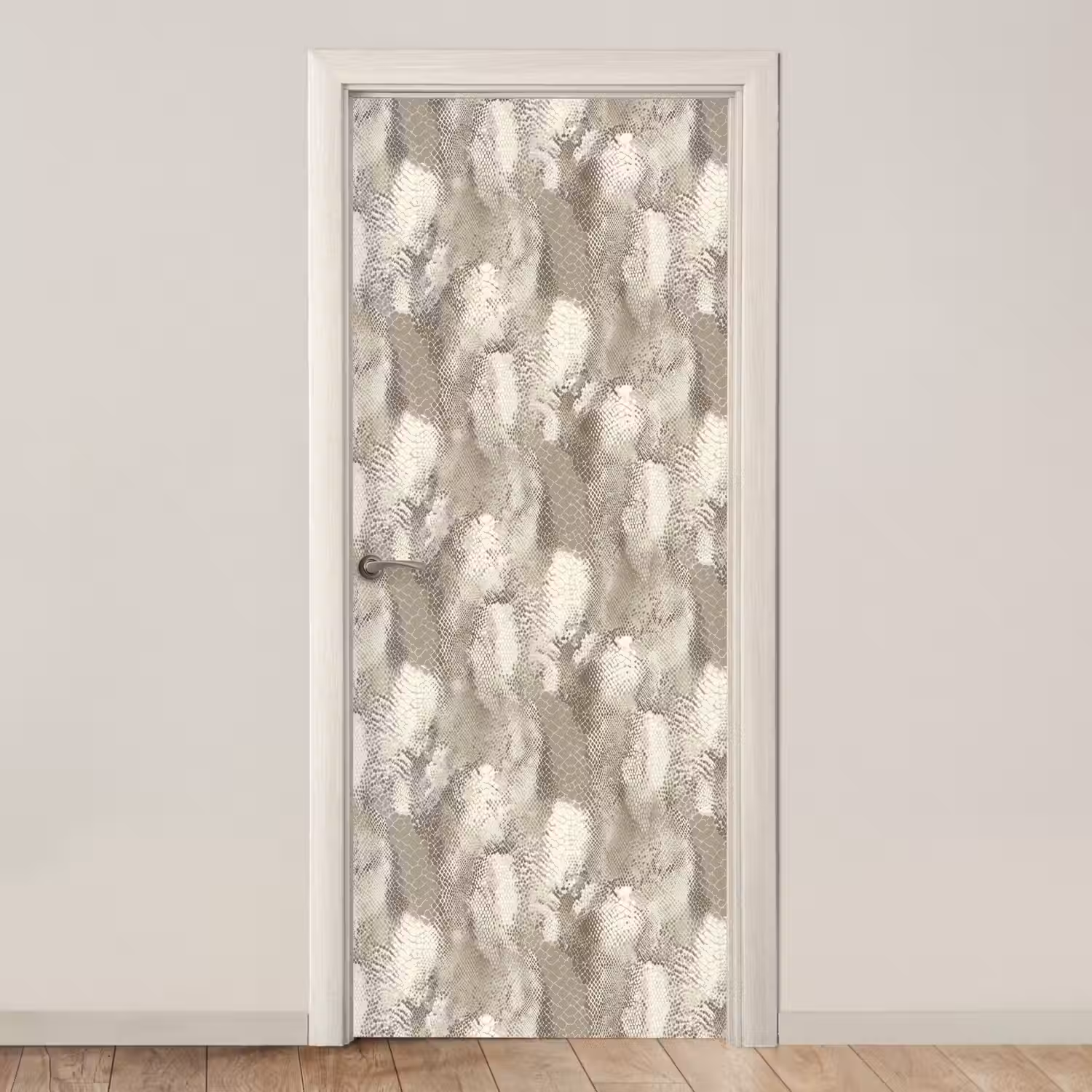 Slang - Textuur - Zand deurposter klein 289 -3d_beige