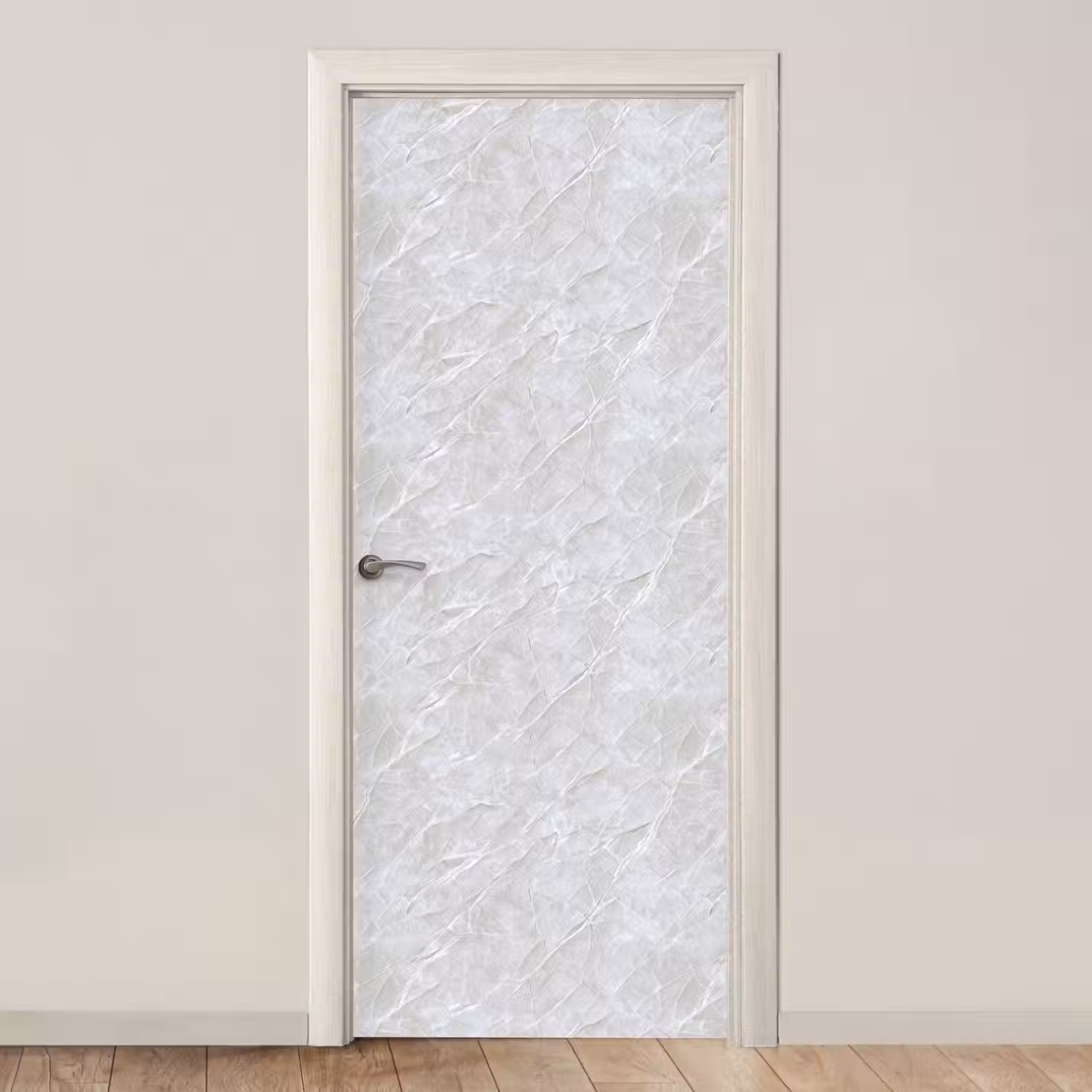 Oppervlakte - Textuur - Grijs deurposter klein 289 -3d_beige