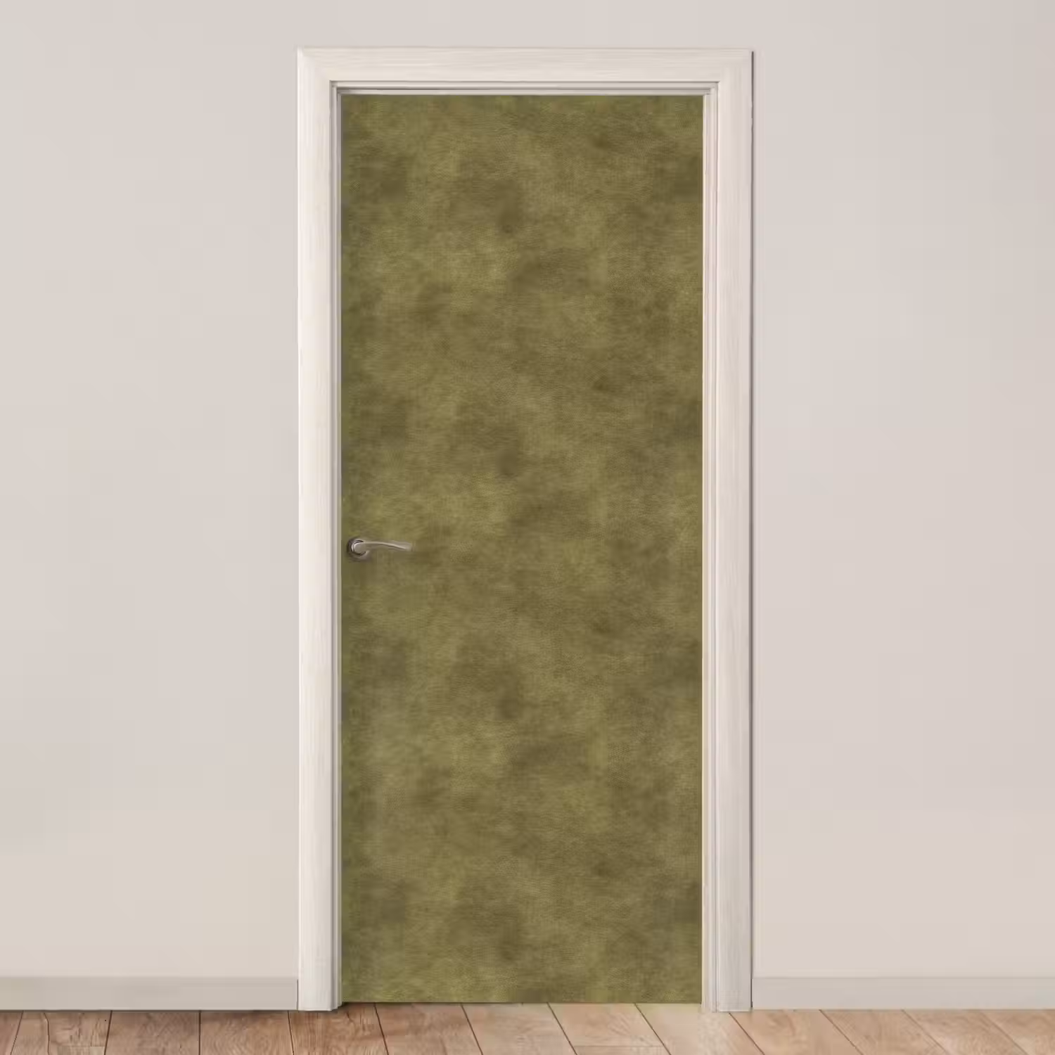 Textuur - Abstract - Groen deurposter klein 289 -3d_beige