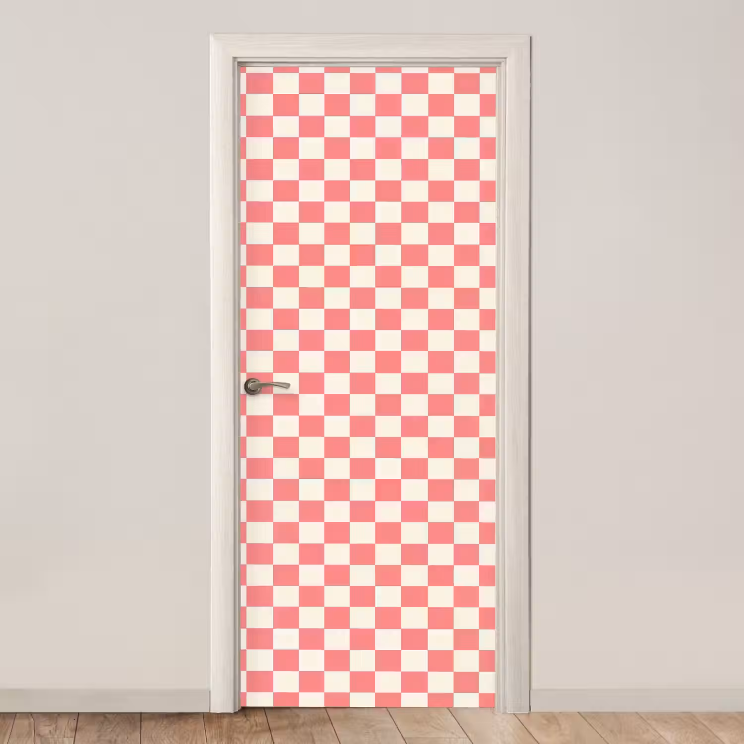 Traditioneel - Patroon - Roze deurposter klein 289 -3d_beige