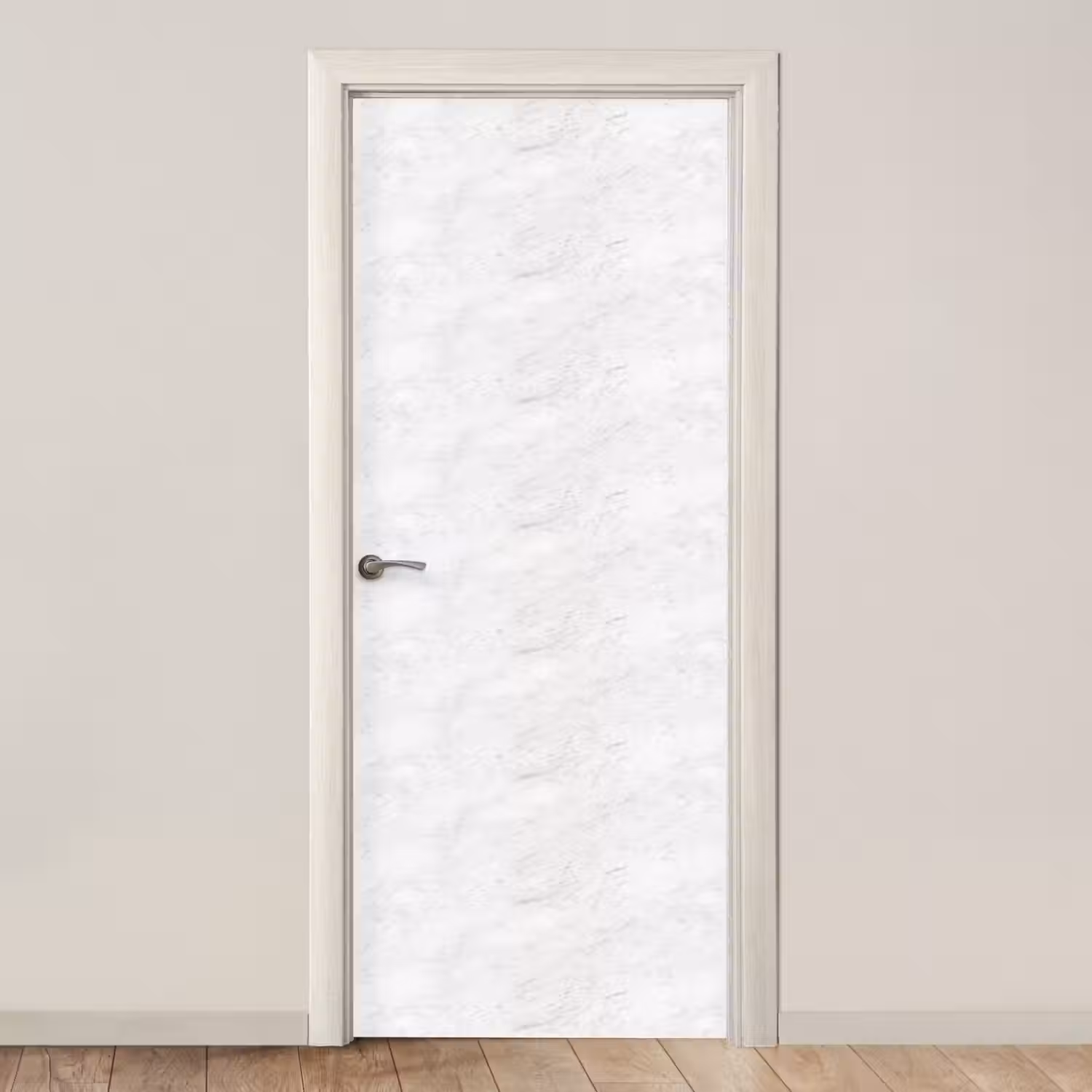 Wit - Marmer - Grijze aders deurposter klein 289 -3d_beige