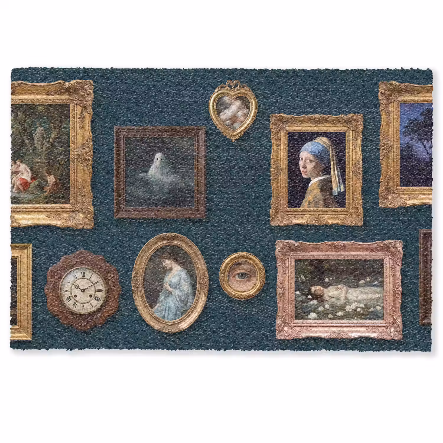 Kunst - Schilderijen - Decoratie - Klassiek - Groen Deurmat klein -zkaufland3d