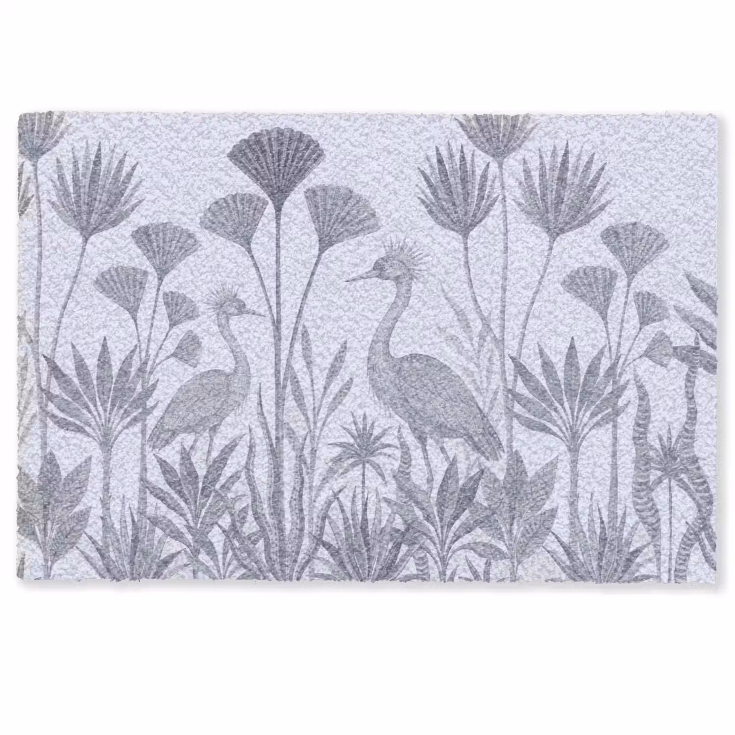 Vogel - Tropisch - Illustratie - Blauwgrijs - Natuur Deurmat klein -zkaufland3d