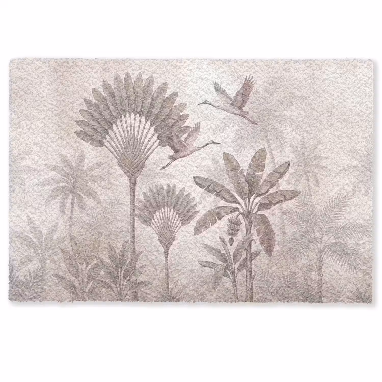 Vogel - Tropisch - Jungle - Natuur - Beige Deurmat klein -zkaufland3d