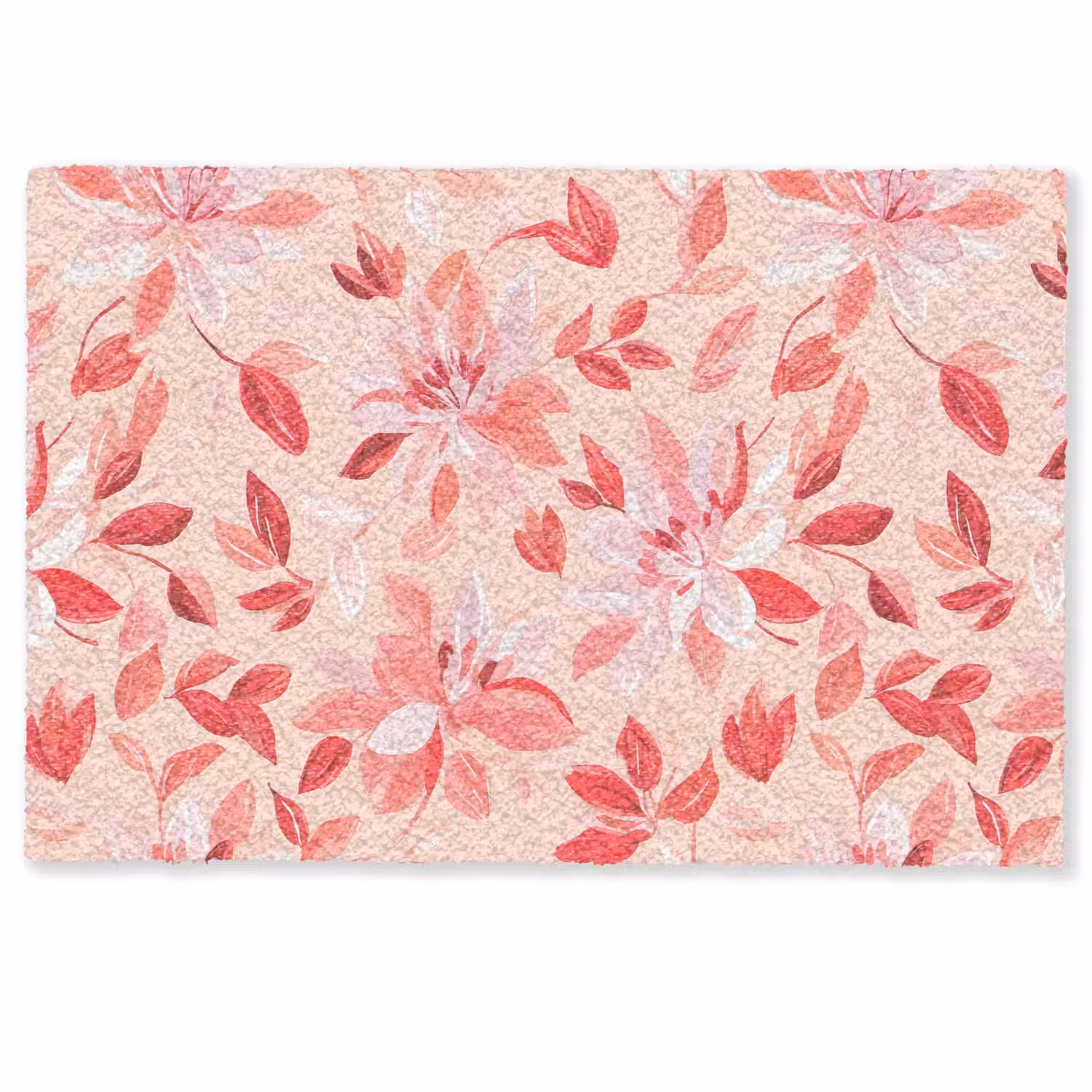 Botanisch - Bloemen - Rood Deurmat klein 898 -zkaufland3d