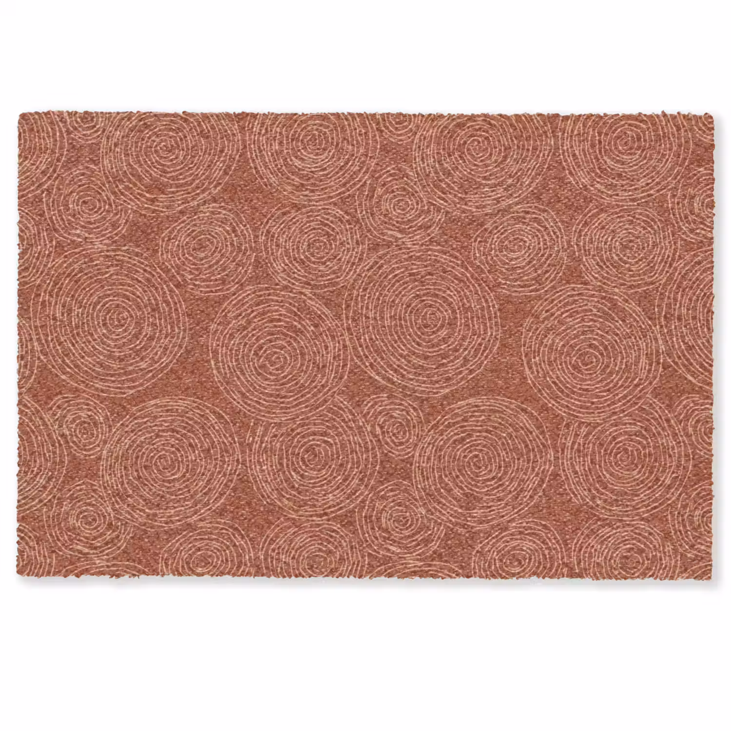 Cirkels - Abstract - Artistiek - Terracotta Deurmat klein 898 -zkaufland3d