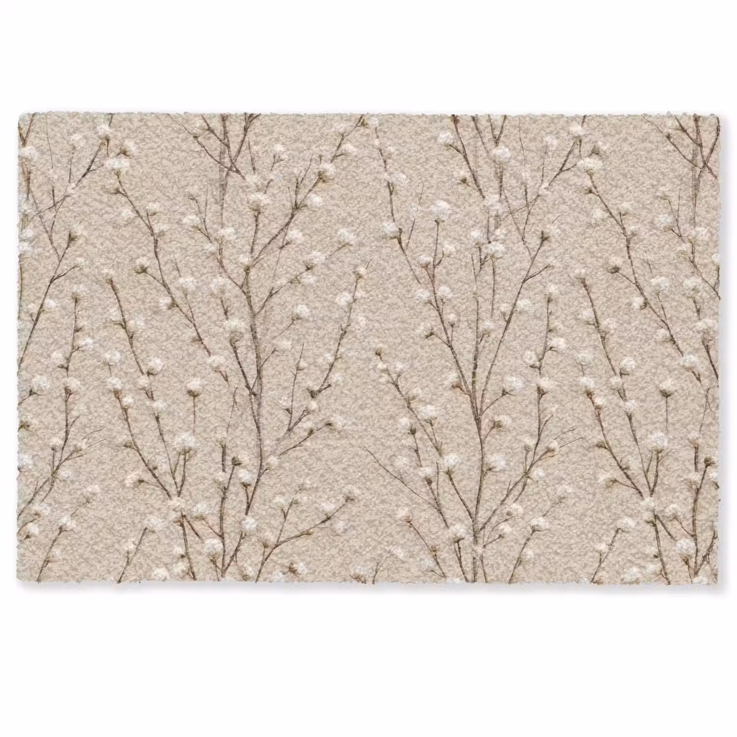 Katoen - Natuur - Taupe Deurmat klein 898 -zkaufland3d