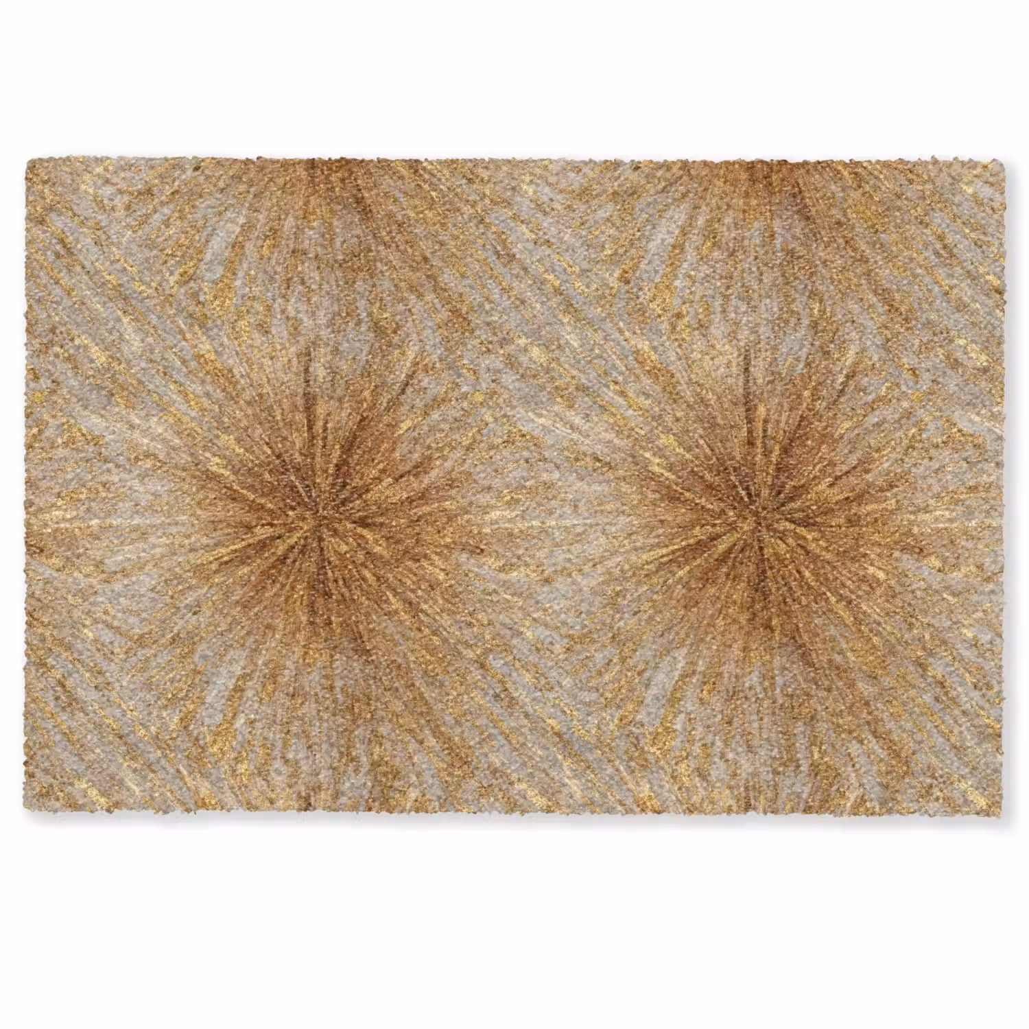 Explosie - Abstract - Goud - Wit Deurmat klein 898 -zkaufland3d