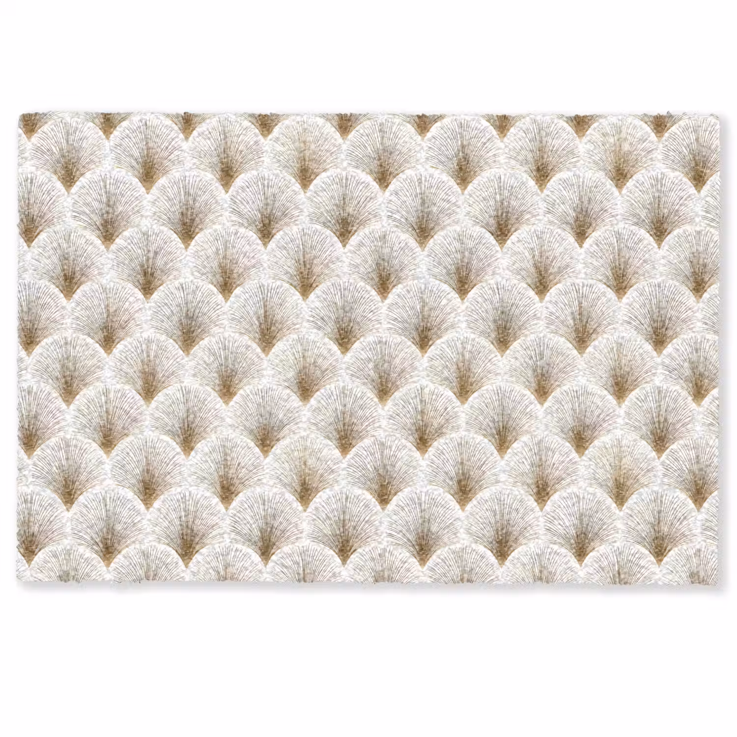 Waaiers - Art Deco - Elegant - Goud - Wit Deurmat klein 898 -zkaufland3d