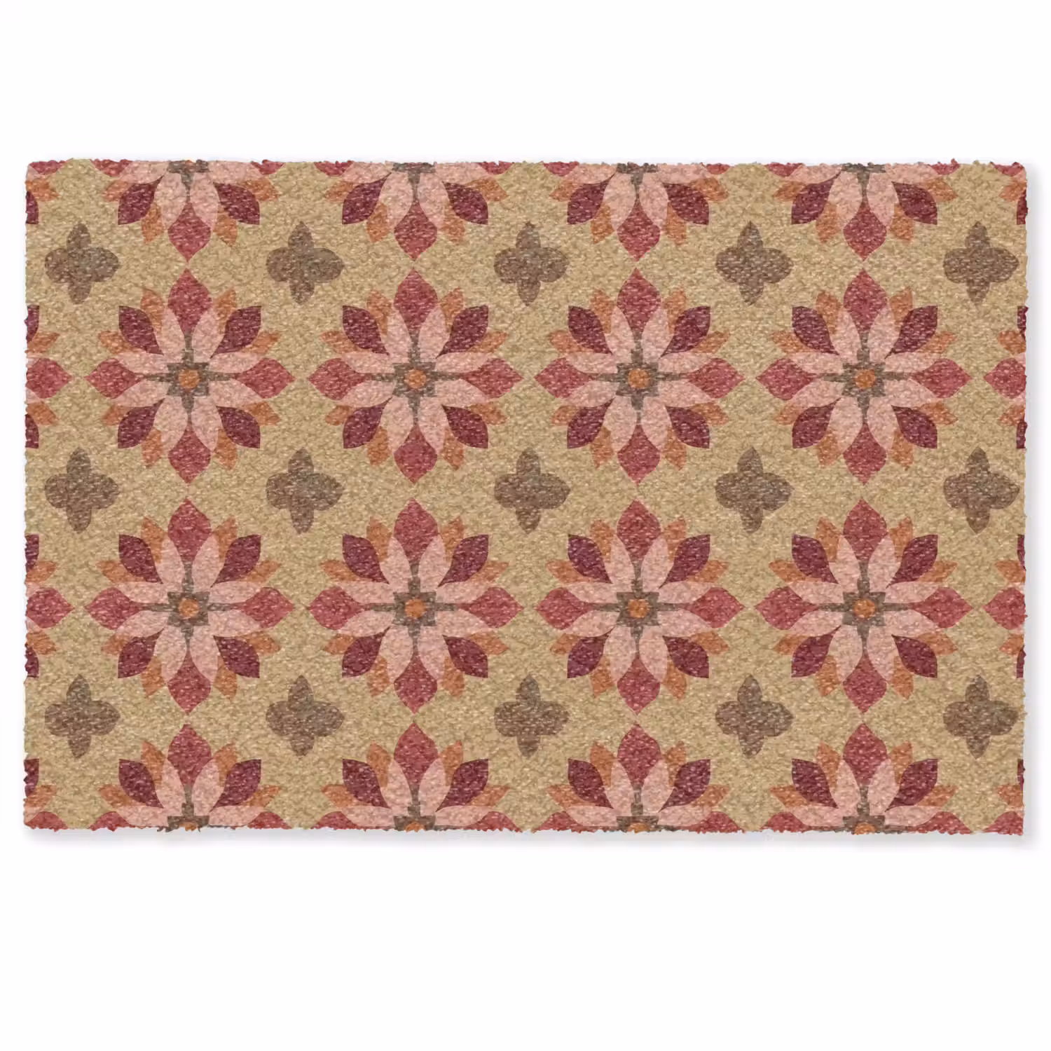Bloemen - Retro - Groen Deurmat klein 898 -zkaufland3d
