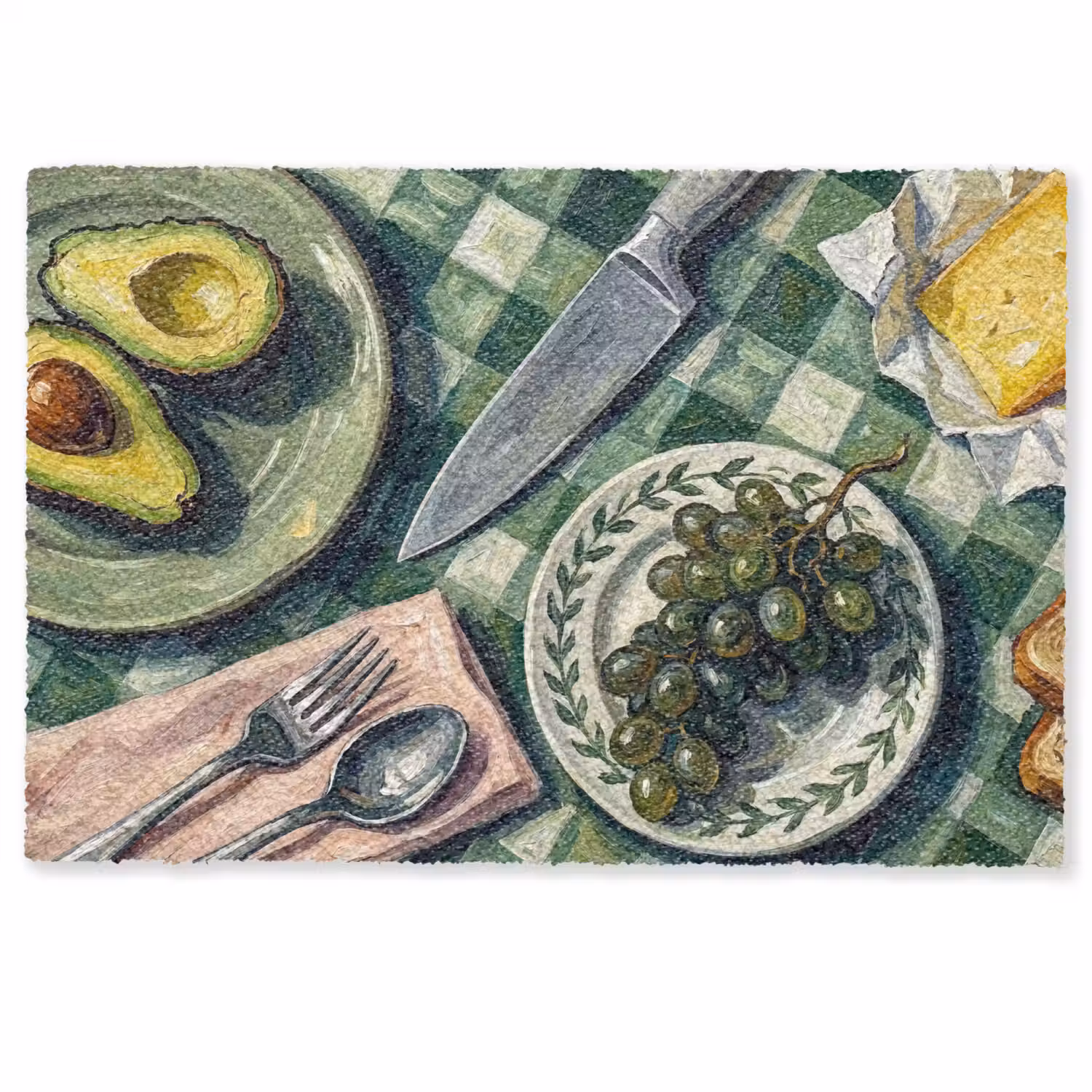 Eten - Ontbijt - Tafel - Modern - Groen Deurmat klein -zkaufland3d