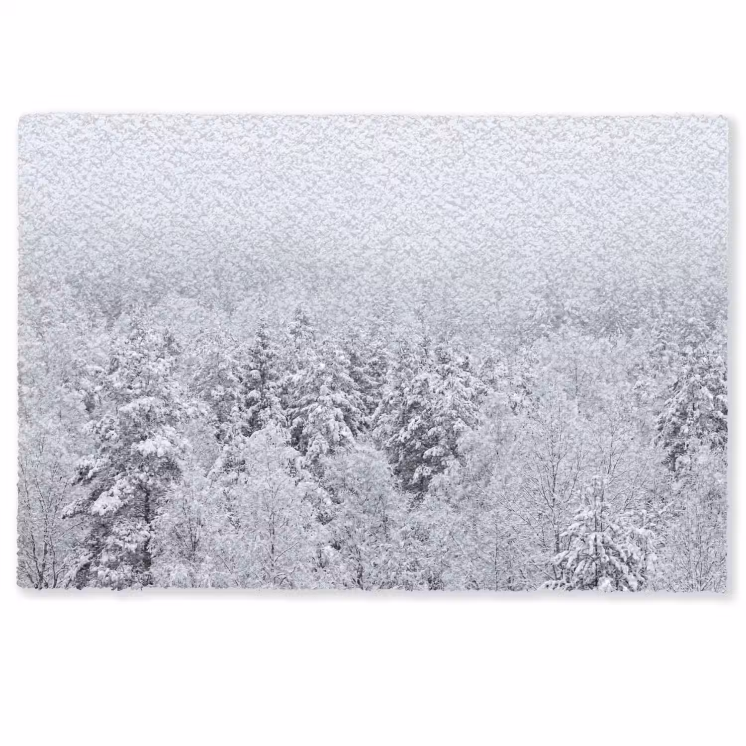 Bos - Sneeuw - Winter - Natuur - Wit Deurmat klein -zkaufland3d