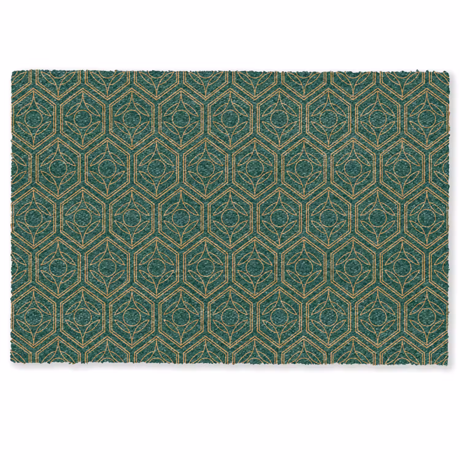 Geometrisch - Patroon - Groen Deurmat klein 898 -zkaufland3d