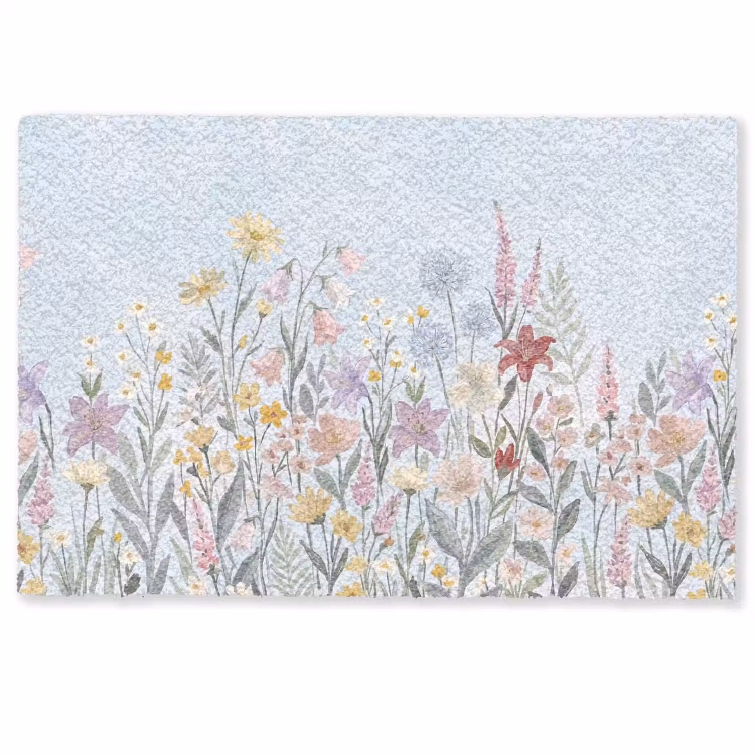 Weidebloemen - Illustratie - Kleurrijk Deurmat klein -zkaufland3d