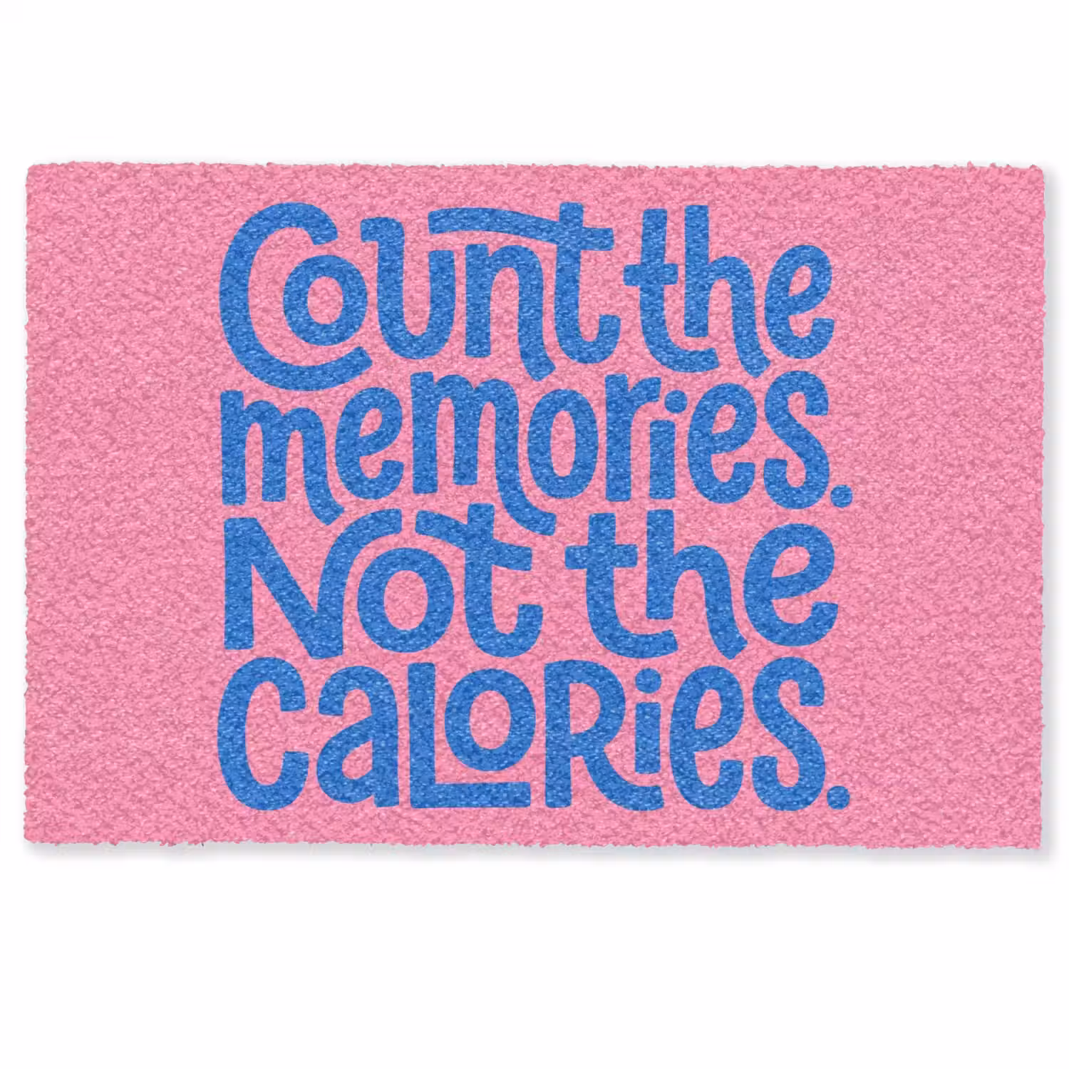 Memories - Roze - Blauw - Quote Deurmat klein -zkaufland3d