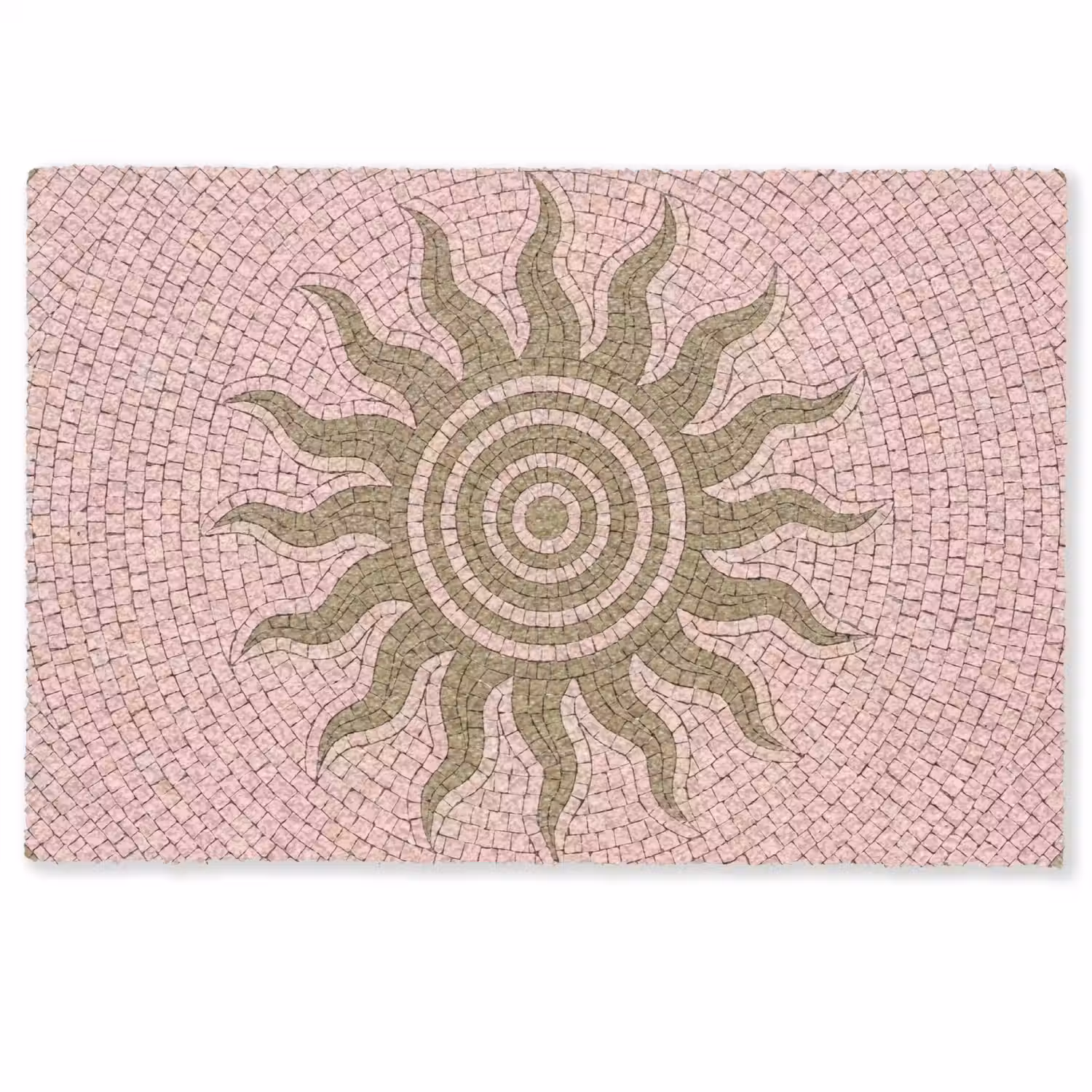 Mozaïek - Zon - Patroon - Klassiek - Roze Deurmat klein -zkaufland3d