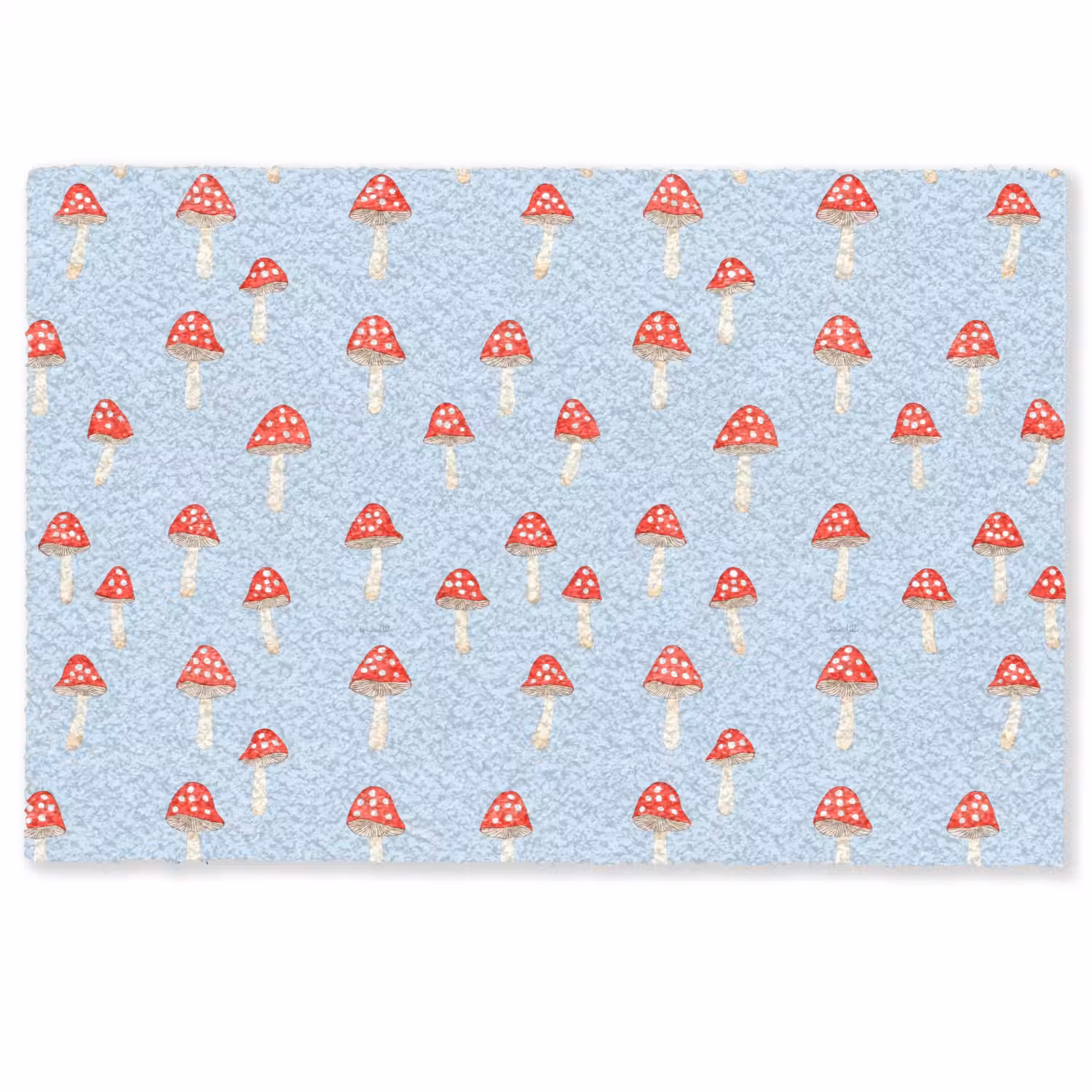 Paddenstoel -Sprookje - Blauw Deurmat klein 898 -zkaufland3d