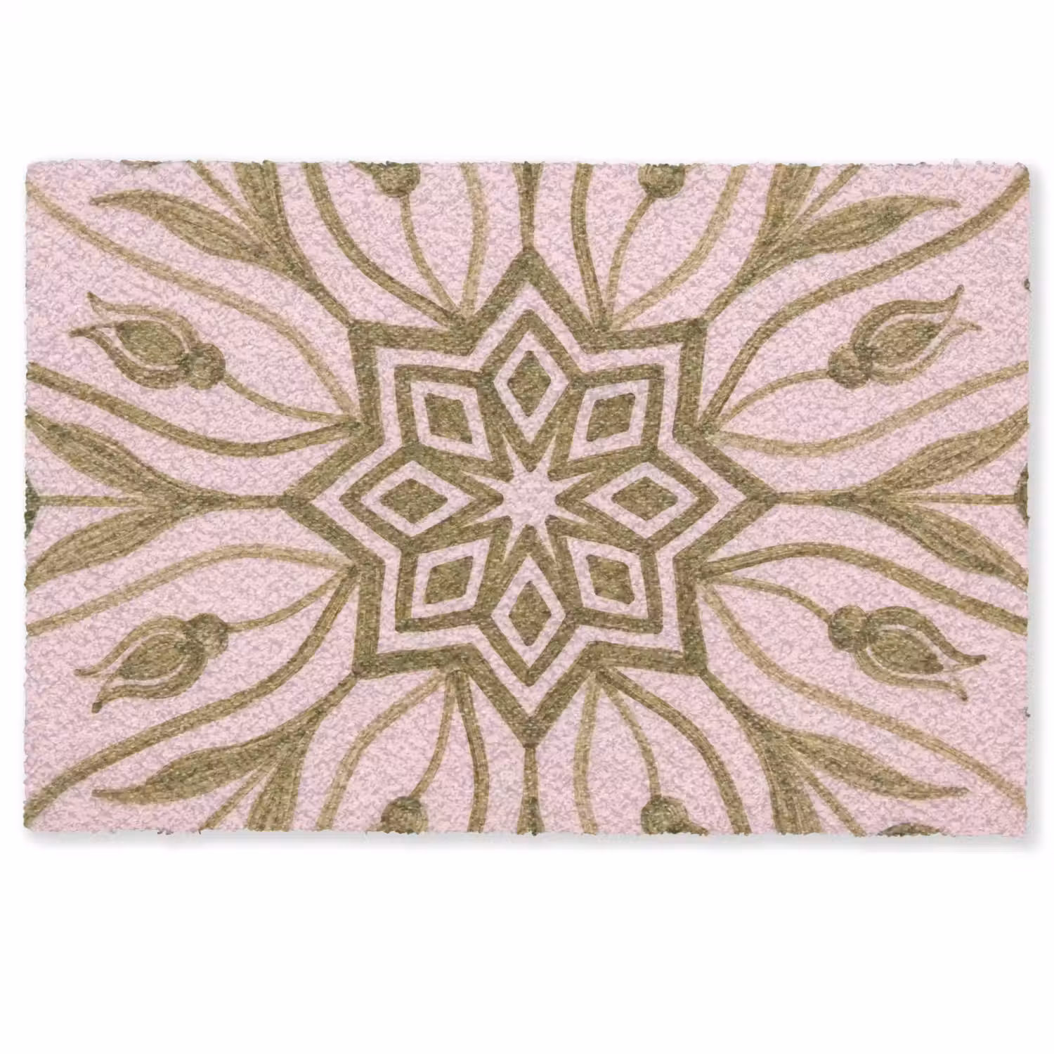 Patroon - Mandala - Decoratie - Abstract - Groen Deurmat klein -zkaufland3d