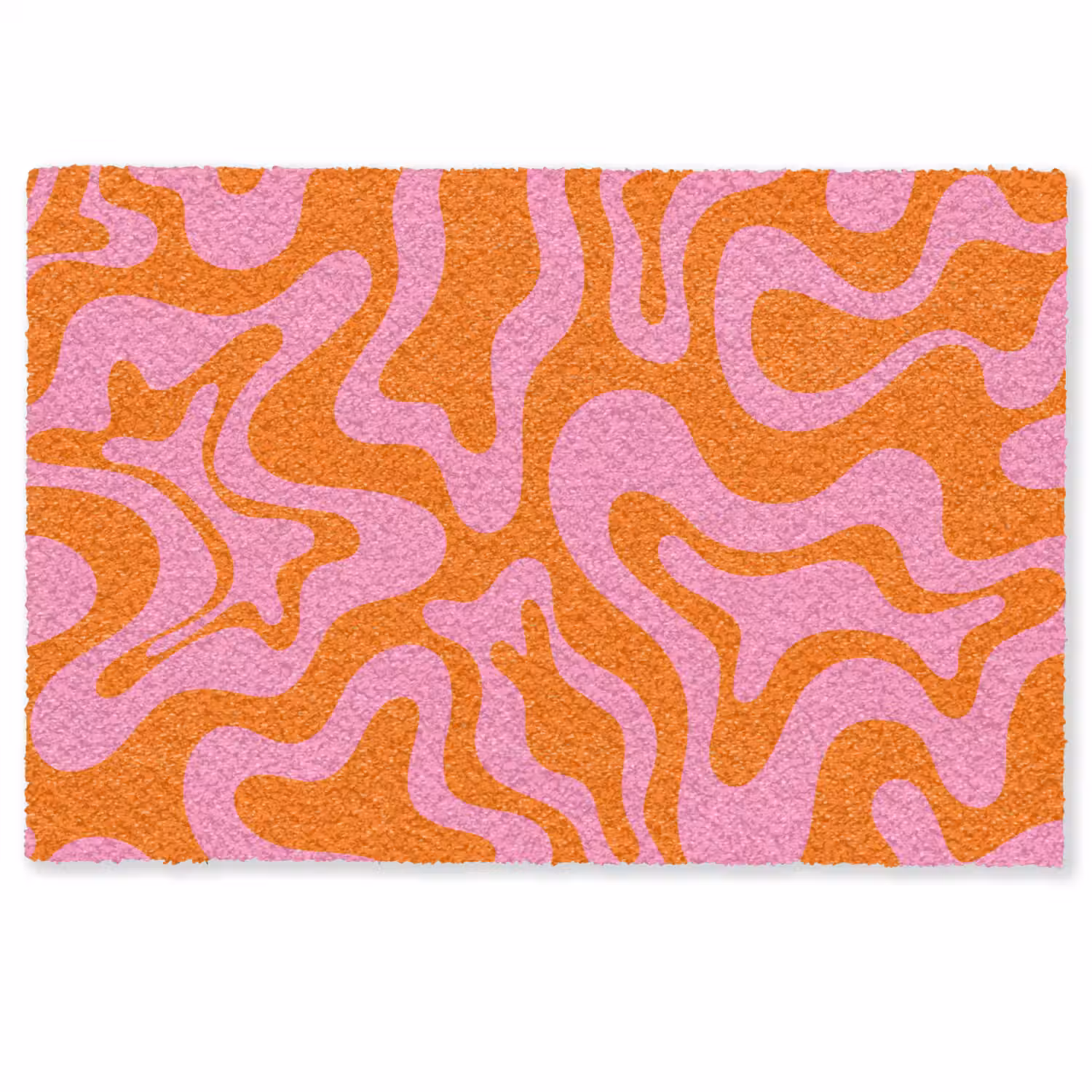 Patroon - Roze - Oranje - Abstract - Modern Deurmat klein -zkaufland3d