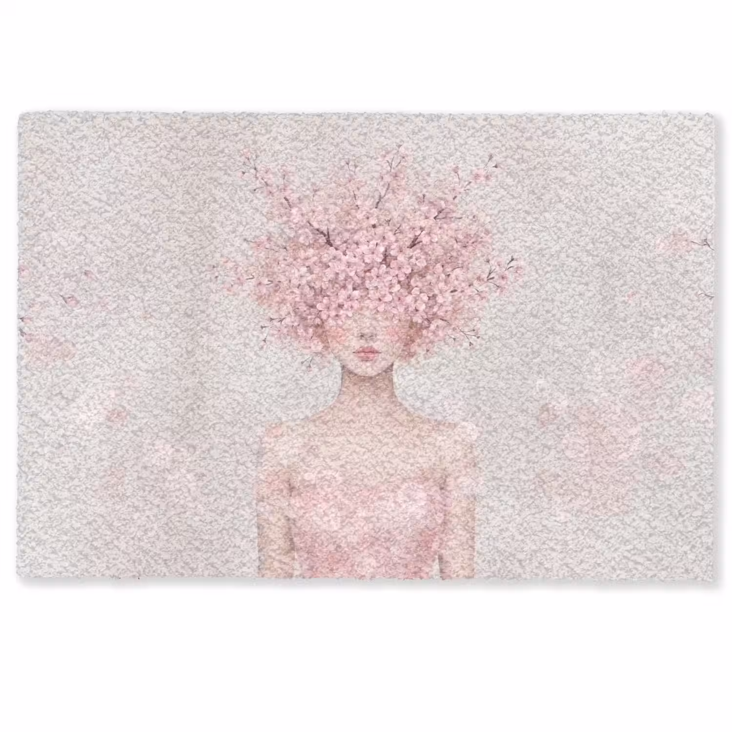 Portret - Kersenbloesem - Roze Deurmat klein -zkaufland3d