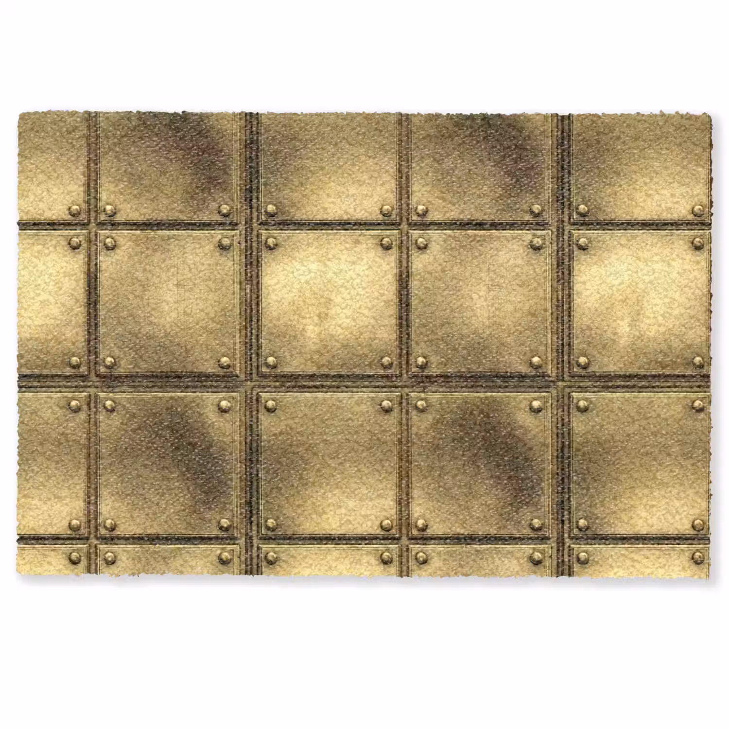 Platen - Industrieel - Stoer - Goud Deurmat klein 898 -zkaufland3d