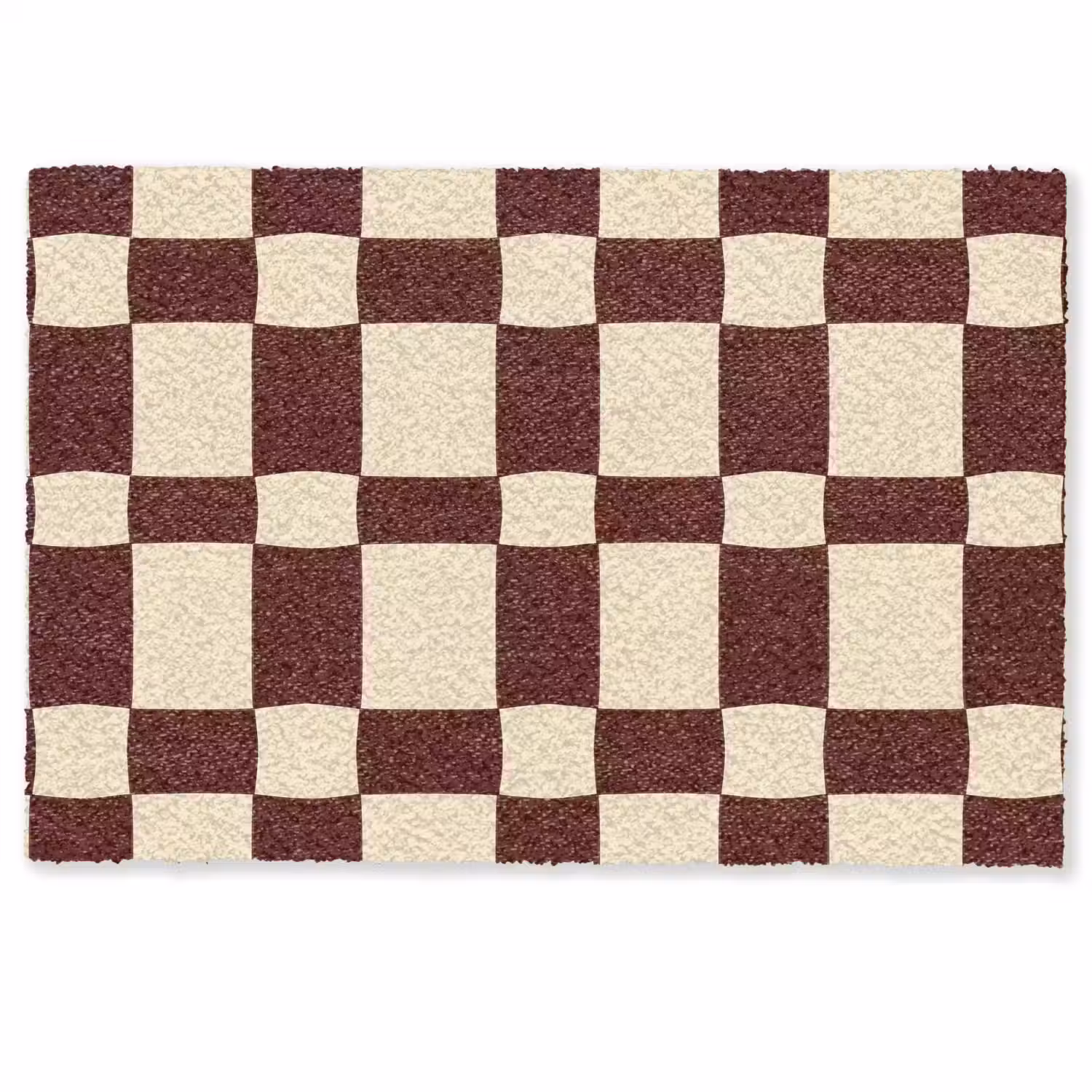 Retro - Patroon - Bruin Deurmat klein 898 -zkaufland3d