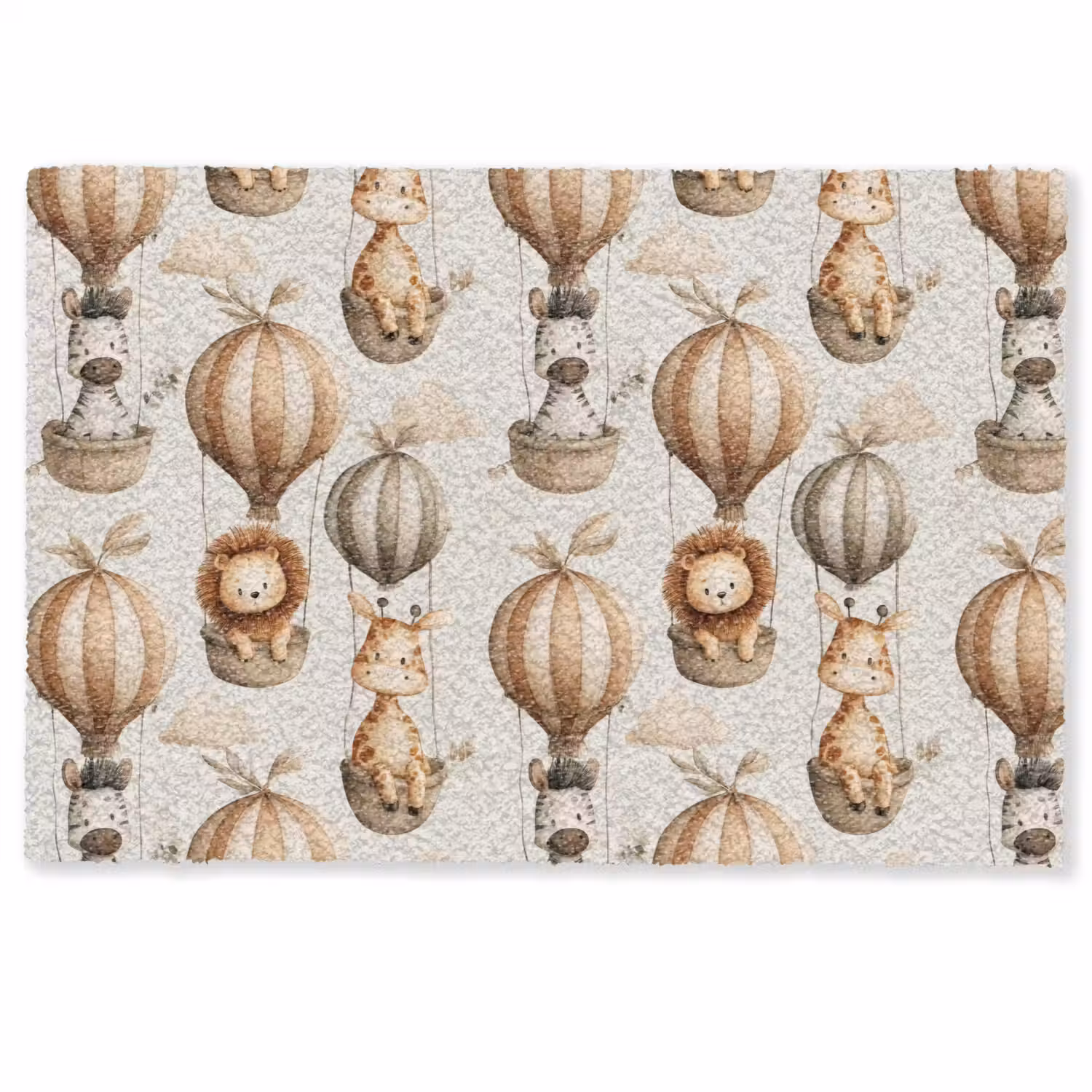 Safari - Luchtballonen - Taupe Deurmat klein 898 -zkaufland3d