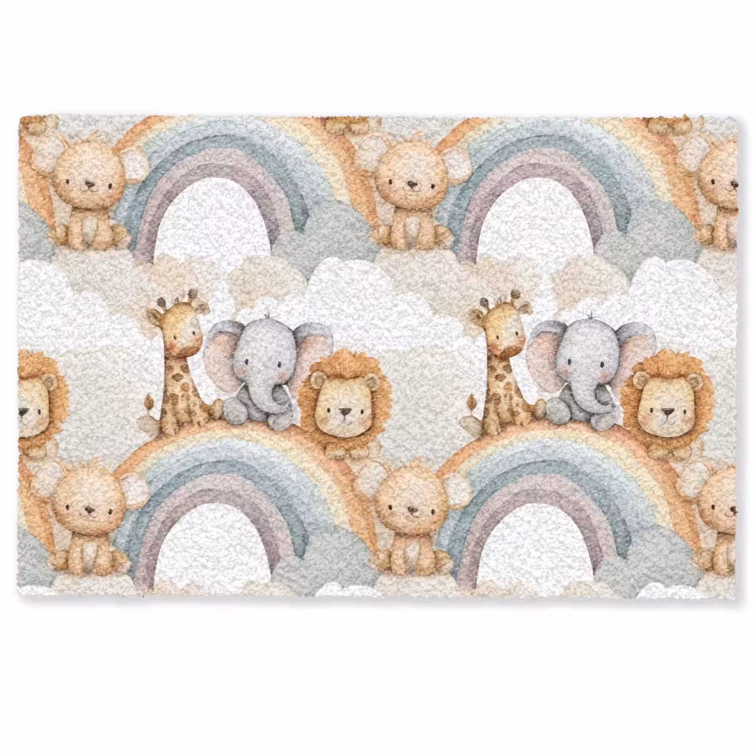 Safari - Regenboog - Kleurrijk Deurmat klein 898 -zkaufland3d