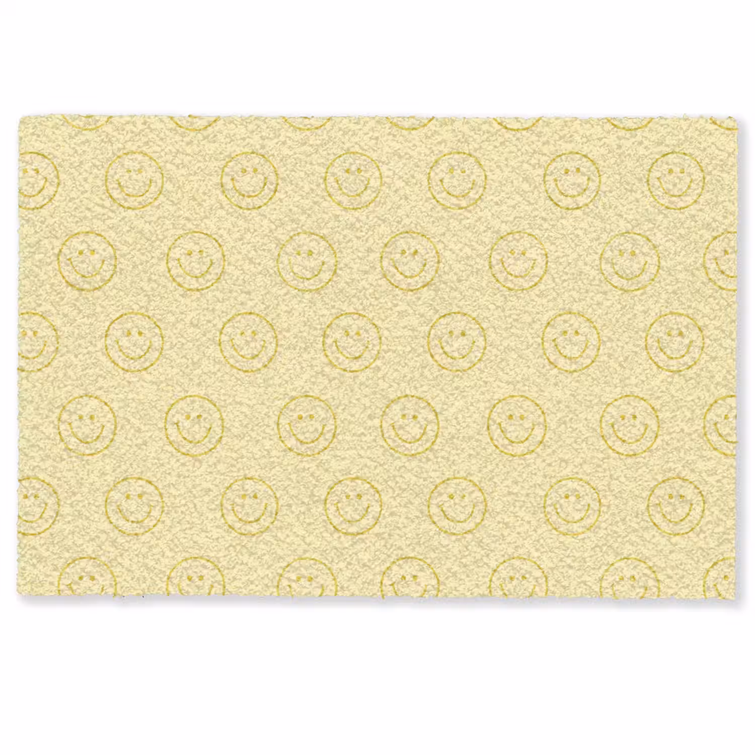 Smileys - Patroon - Retro - Zachtgeel Deurmat klein 898 -zkaufland3d