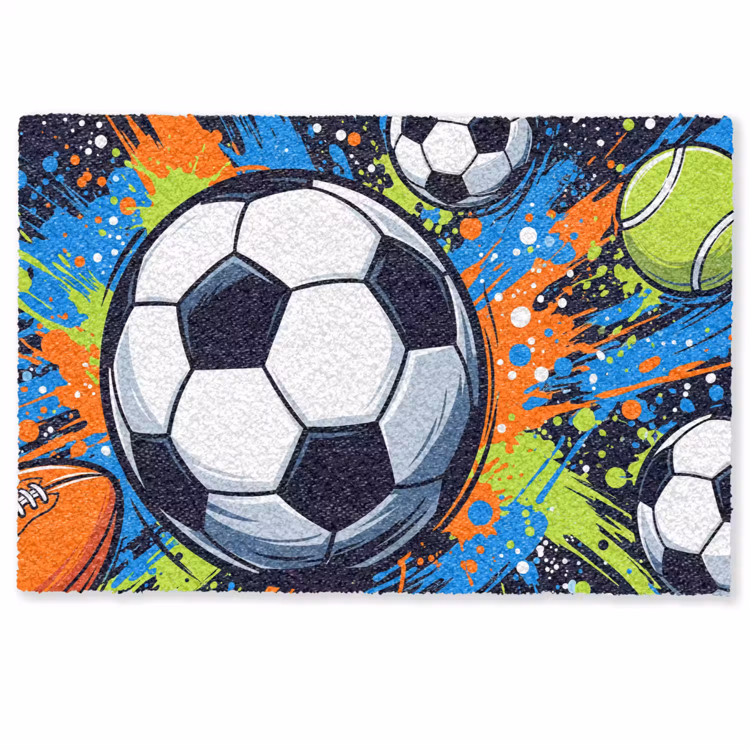 Sport - Ballen - Kleurrijk Deurmat klein -zkaufland3d