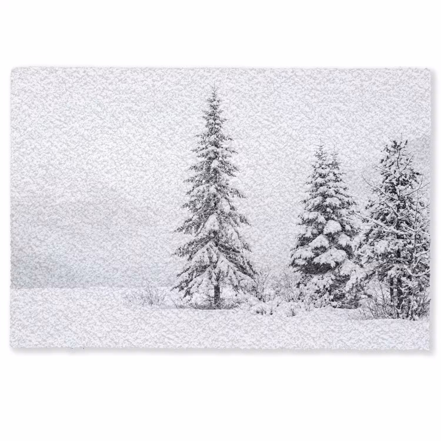 Fijnsparren - Sneeuw - Winter - Landschap - Stilte Deurmat klein -zkaufland3d