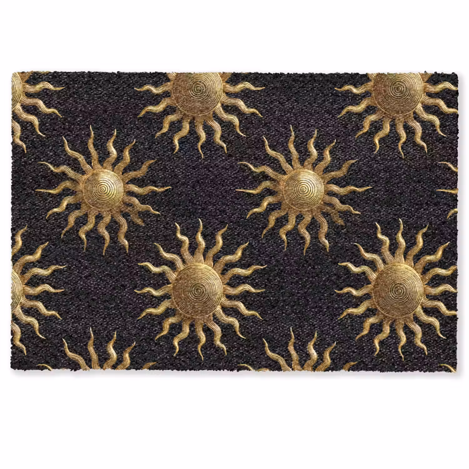 Zon - Patroon - Luxe - Goud - Zwart Deurmat klein 898 -zkaufland3d