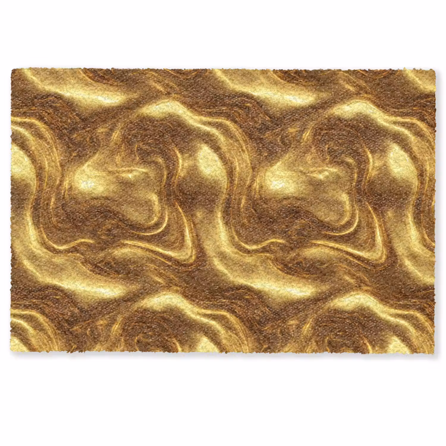 Textuur - Vloeibaar - Organisch - Goud Deurmat klein 898 -zkaufland3d