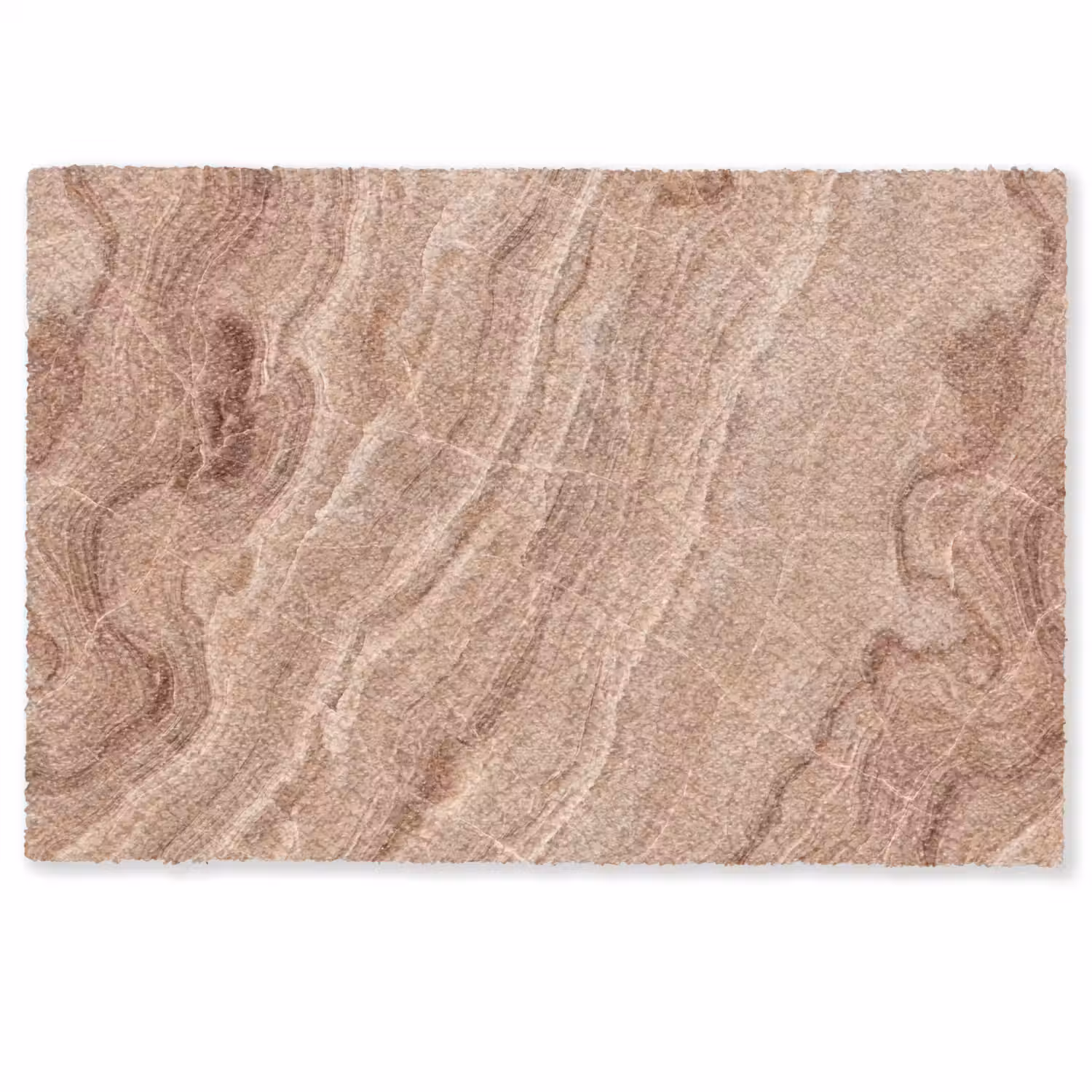 Textuur - Golvend - Abstract - Warm - Bruin Deurmat klein -zkaufland3d
