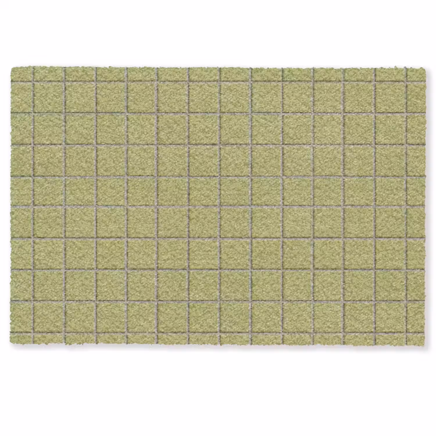 Tegel - Patroon - Olijfgroen Deurmat klein 898 -zkaufland3d