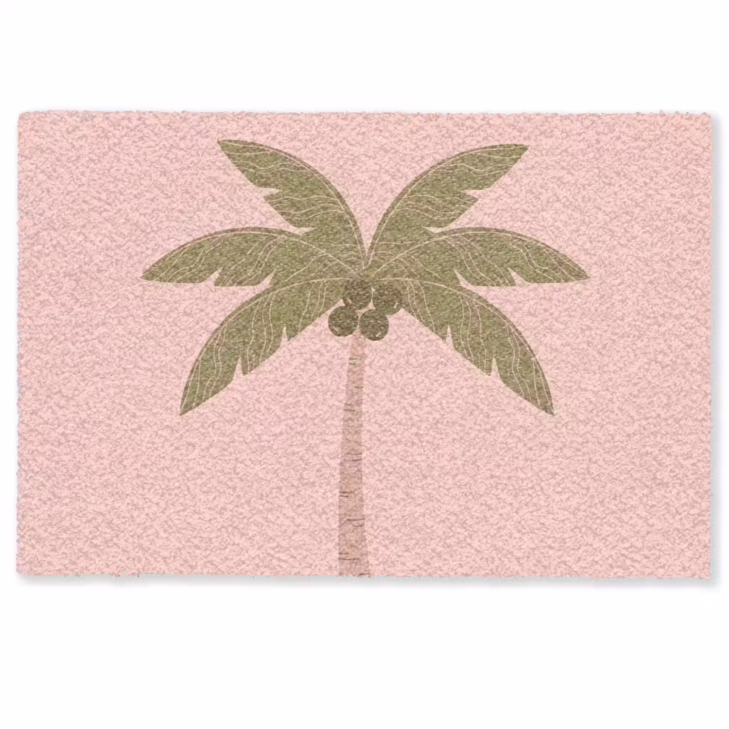 Boom - Palm - Natuur - Illustratie - Roze Deurmat klein -zkaufland3d