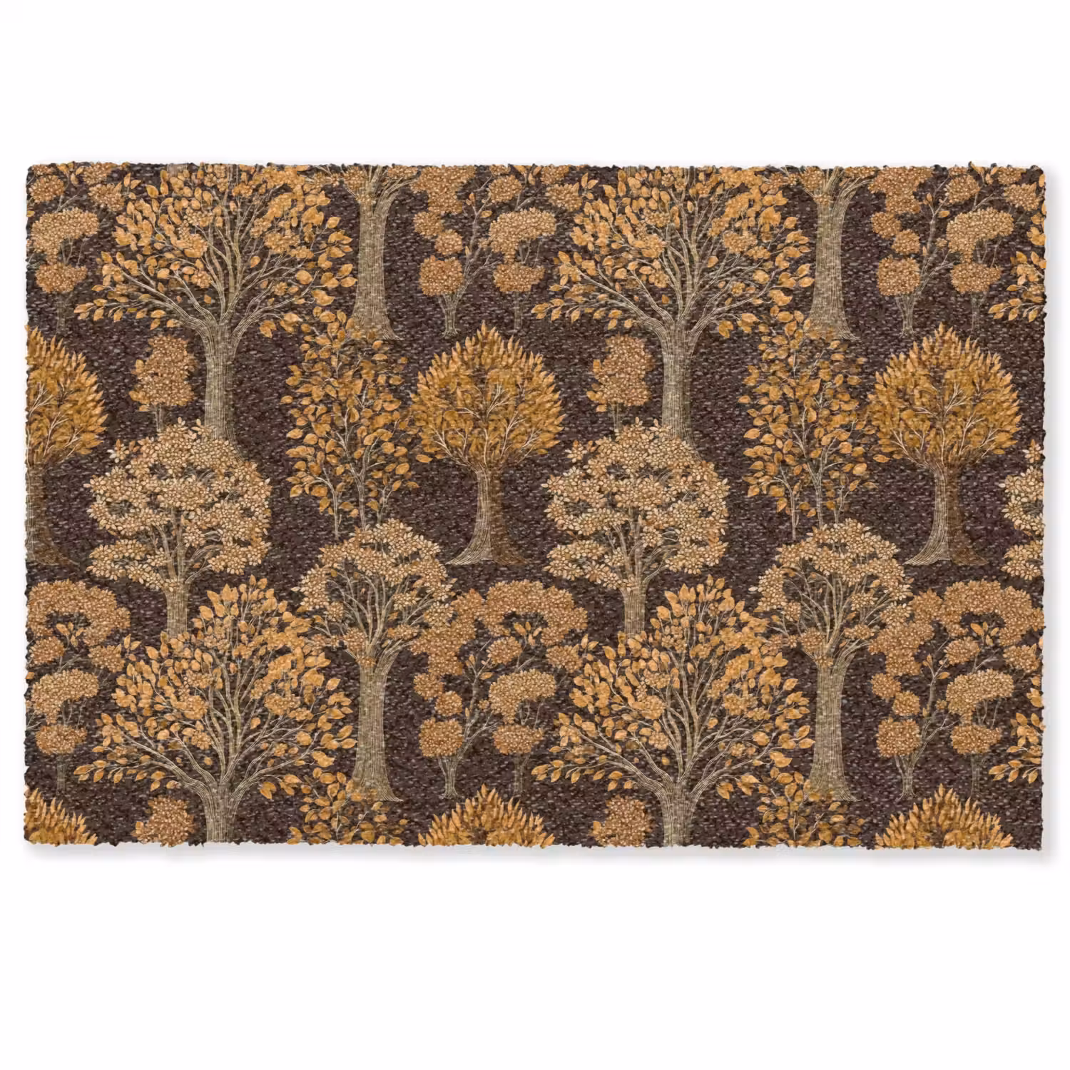 Bomen - Patroon - Bruin Deurmat klein 898 -zkaufland3d