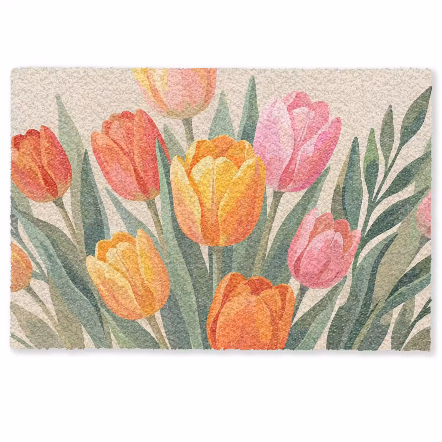 Tulpen - Abstract - Kleurrijk Deurmat klein -zkaufland3d