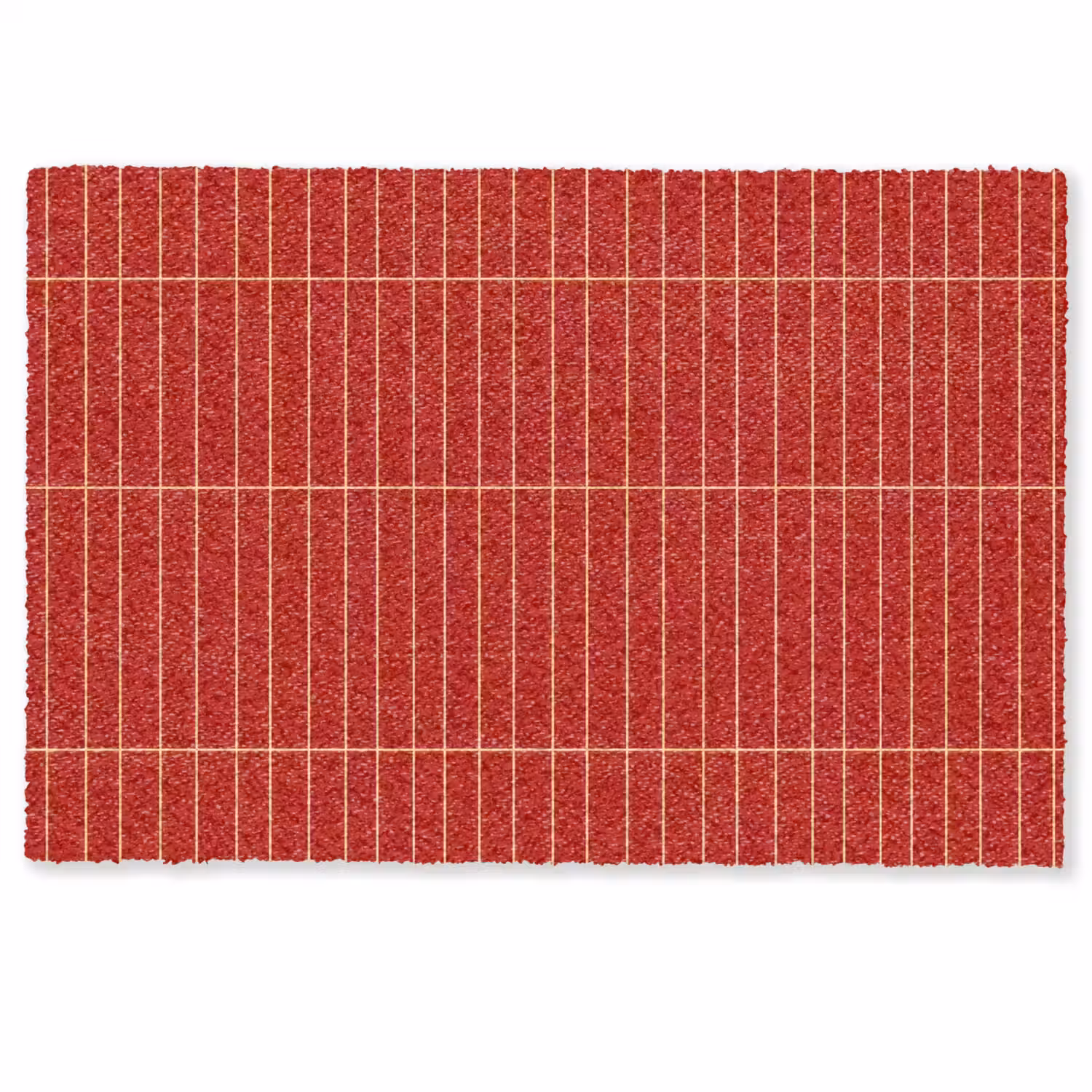 Verticaal - Wandtegel - Helderrood Deurmat klein 898 -zkaufland3d