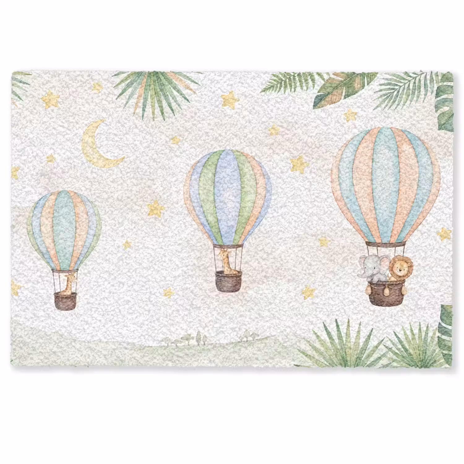 Aquarel - Luchtballonnen - Pastel Deurmat klein -zkaufland3d