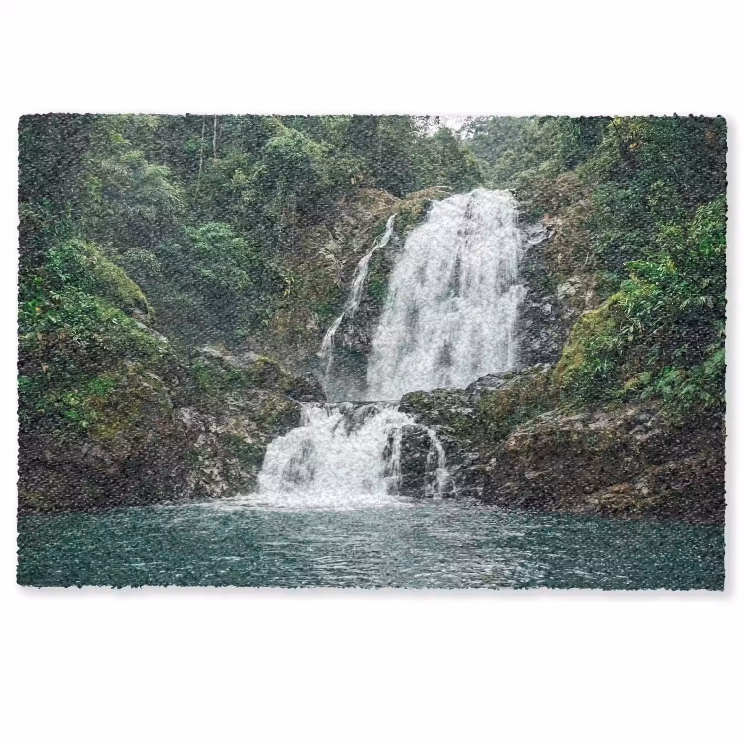 Waterval - Bos - Natuur - Groen Deurmat klein -zkaufland3d