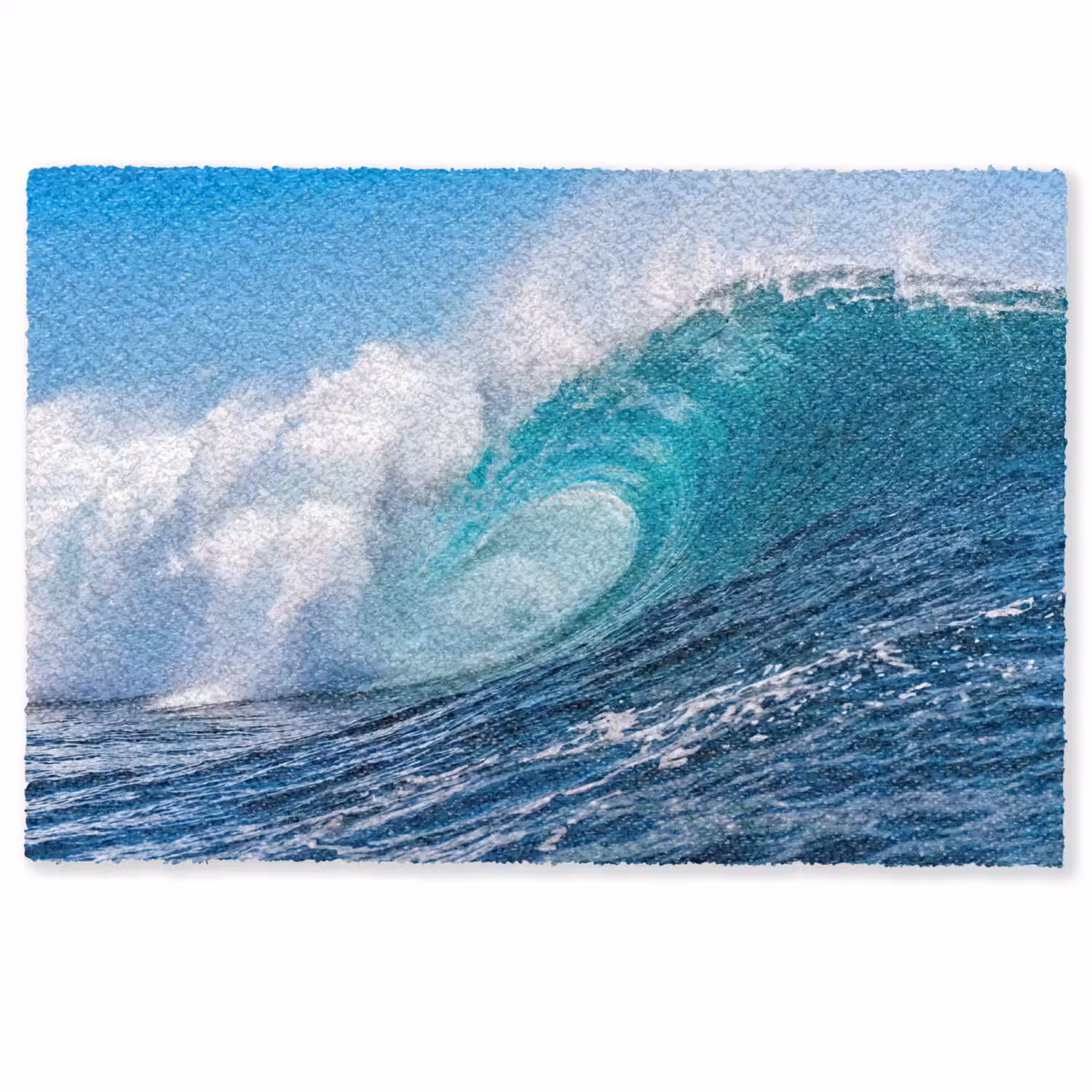 Golf - Oceaan - Water - Dynamisch - Blauw Deurmat klein -zkaufland3d