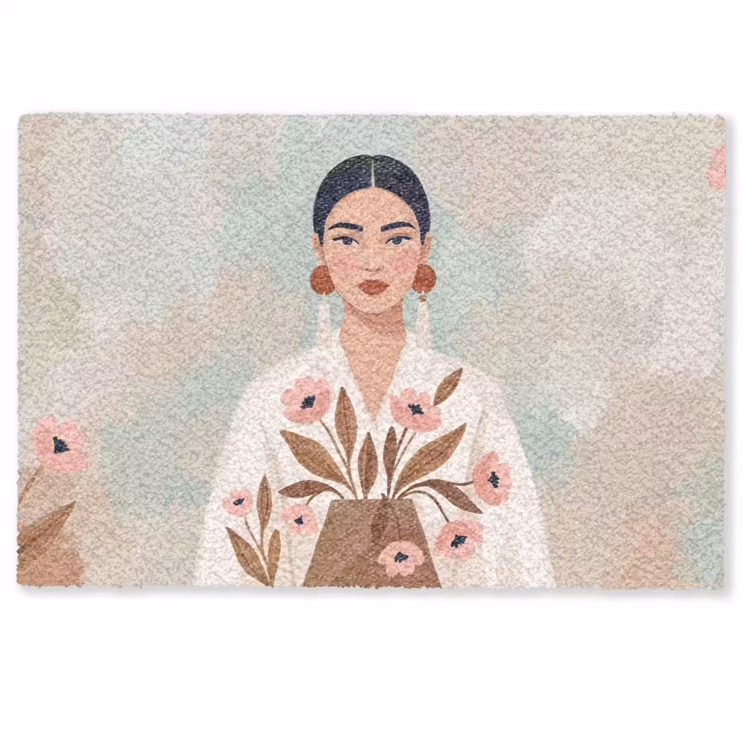 Vrouw - Kimono - Pastel Deurmat klein -zkaufland3d
